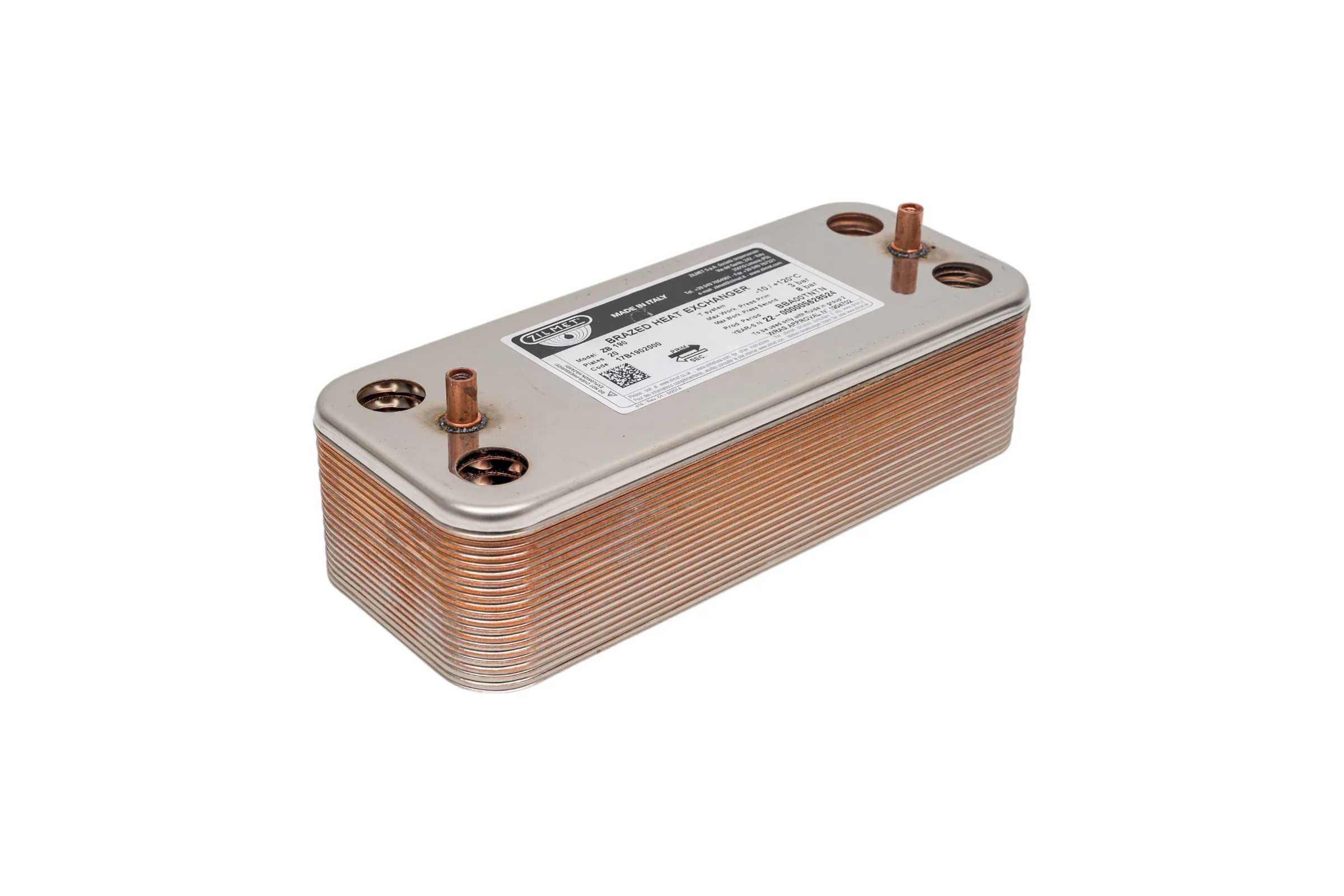 Паяный теплообменник Zilmet ZВ190 - 20P 17B1902000