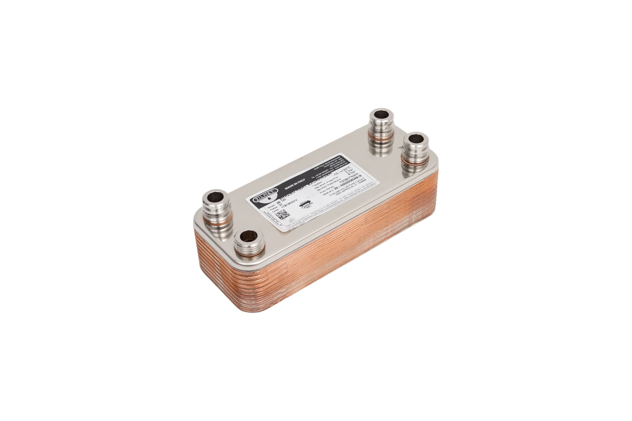 Паяный теплообменник Zilmet ZВ190 - 20P 17B1902015