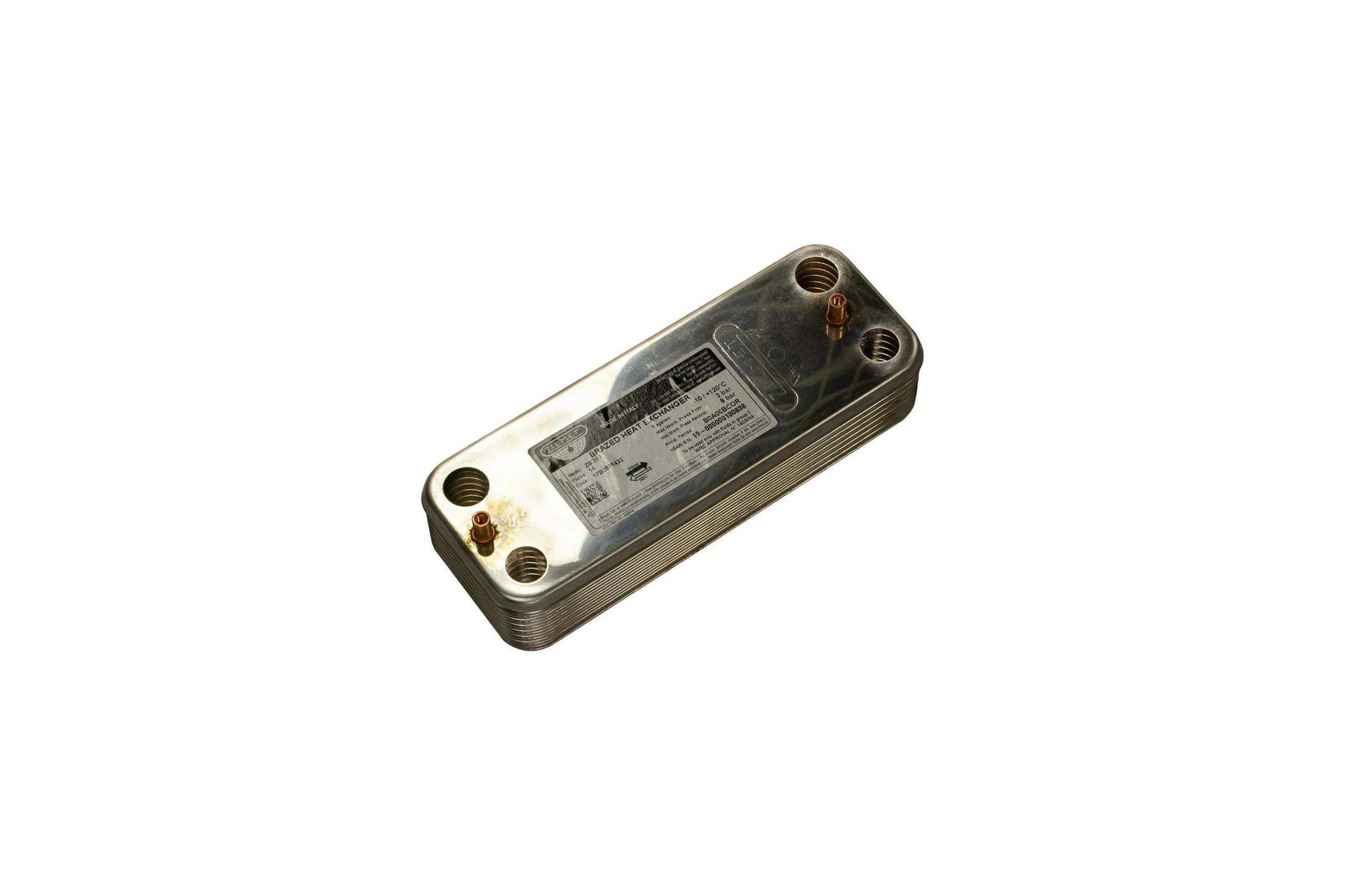 Паяный теплообменник Zilmet соединение o-ring (172мм), р-ры: 207x77 мм ZВ207 - 14Р 17B2071432