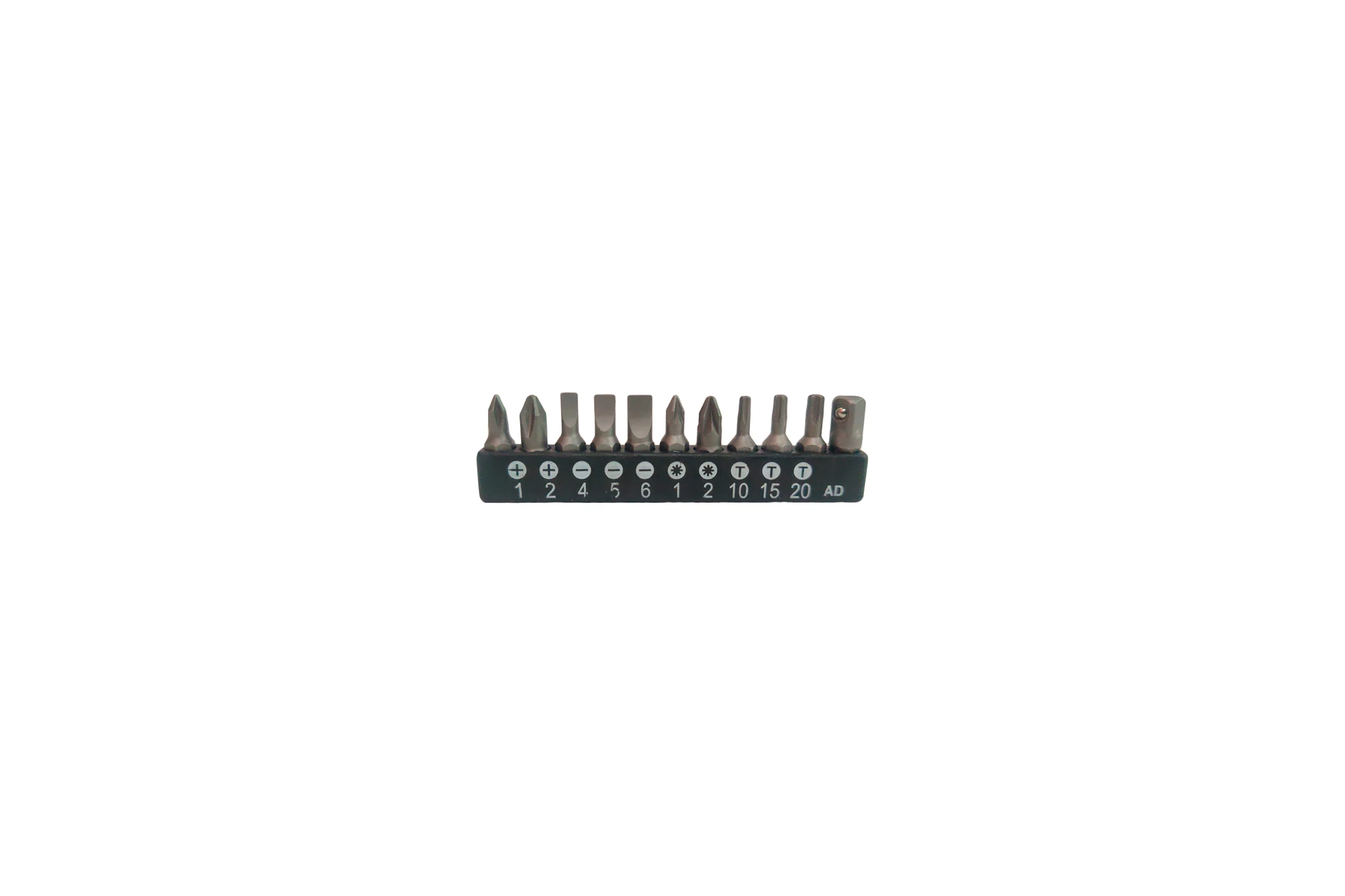 Набор битов шлицевых 11 предметов, SL, PH, PZ, Torx, 1/4" AIST 10106011 00-00026074