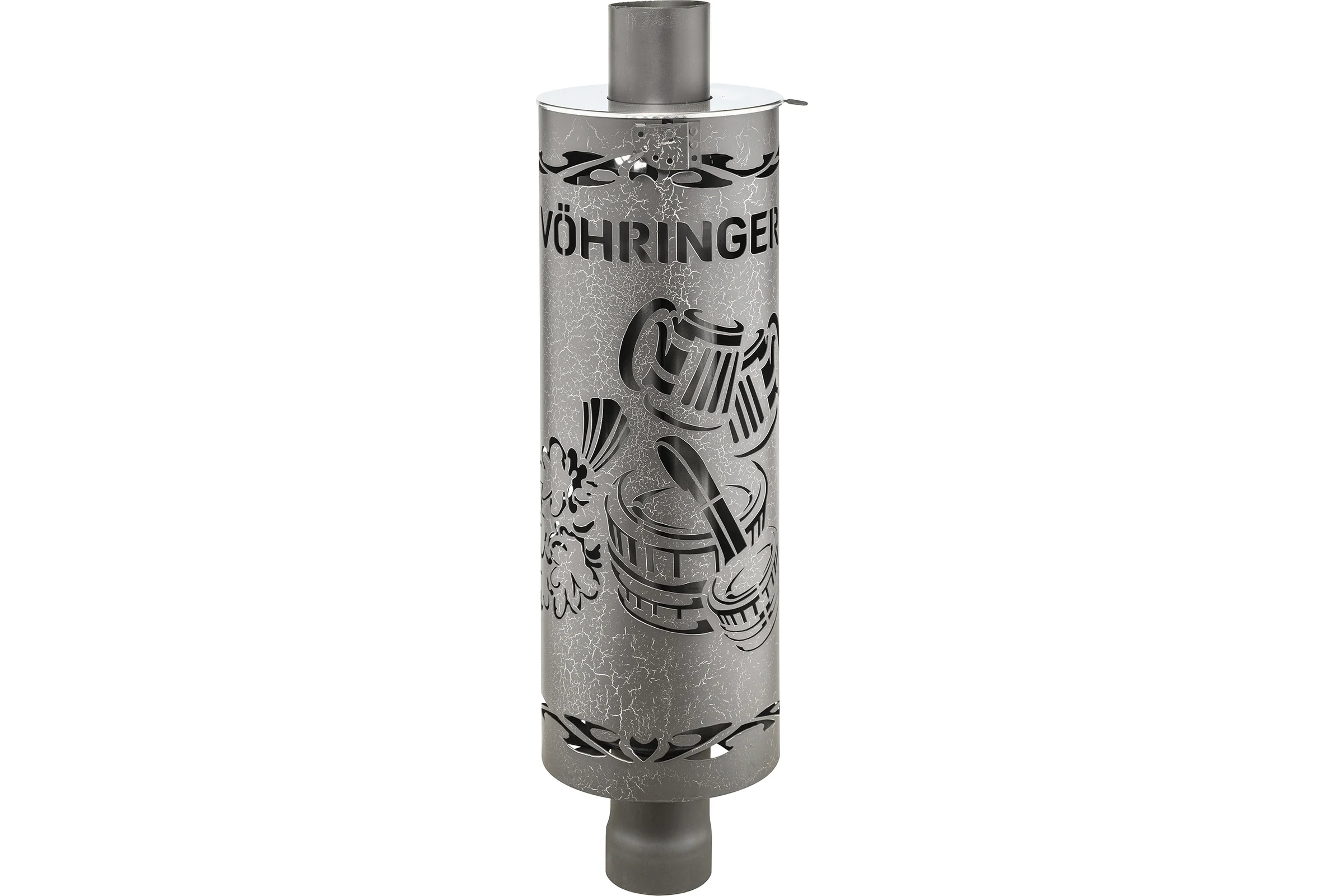 Дымоход для печи банной отопительной VOHRINGER D115 economiser_kozhuh_shaika