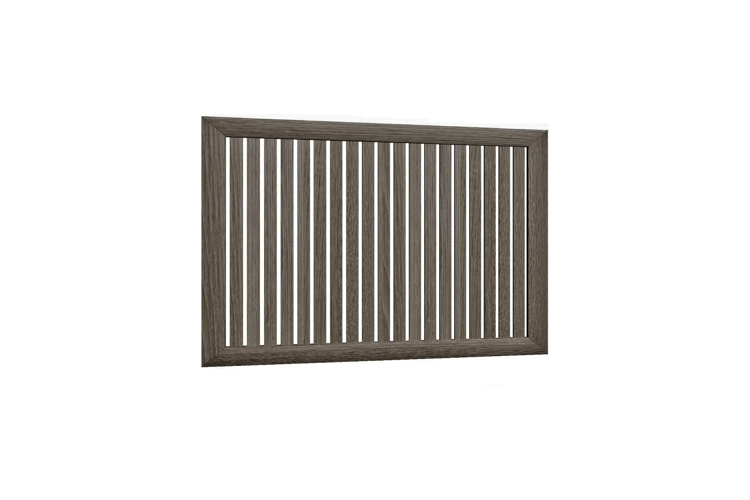 Реечный экран для радиатора Стильный Дом 120x60 см, Ясень темный v530750