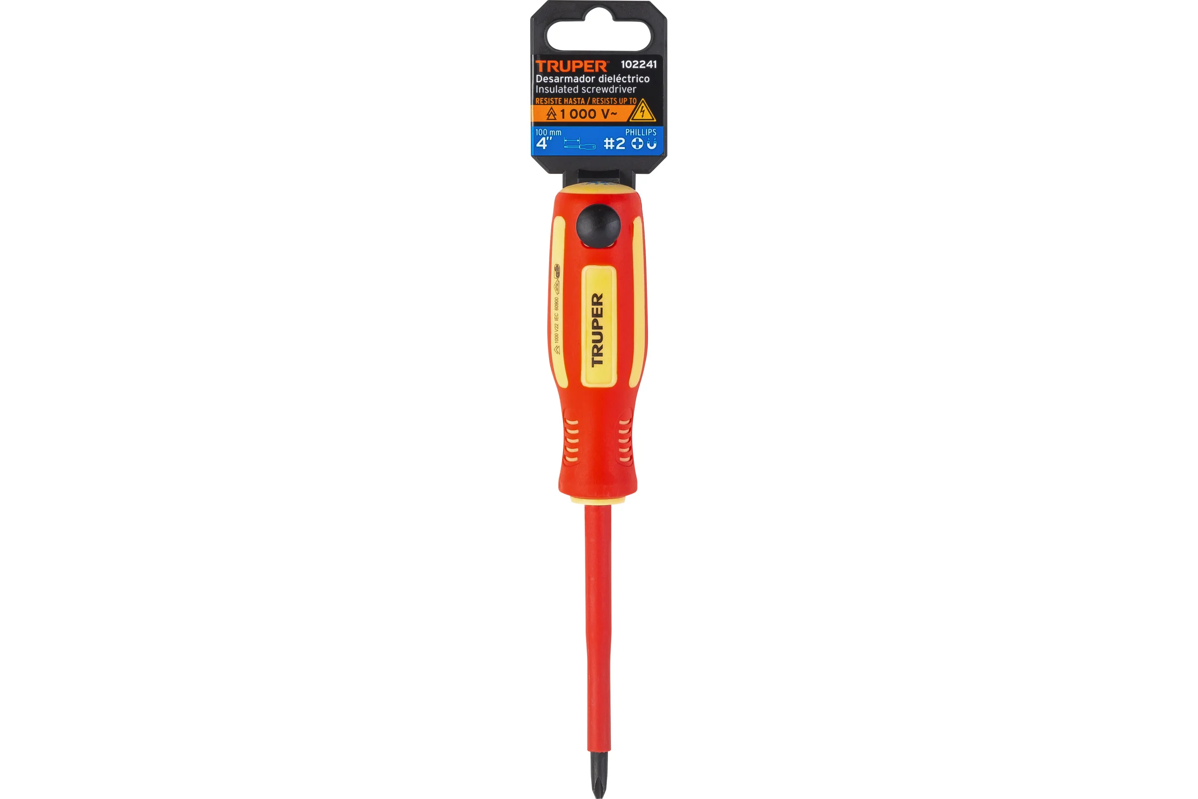 Отвертка Truper DP-1/4x4D PH2 1000 В 102241