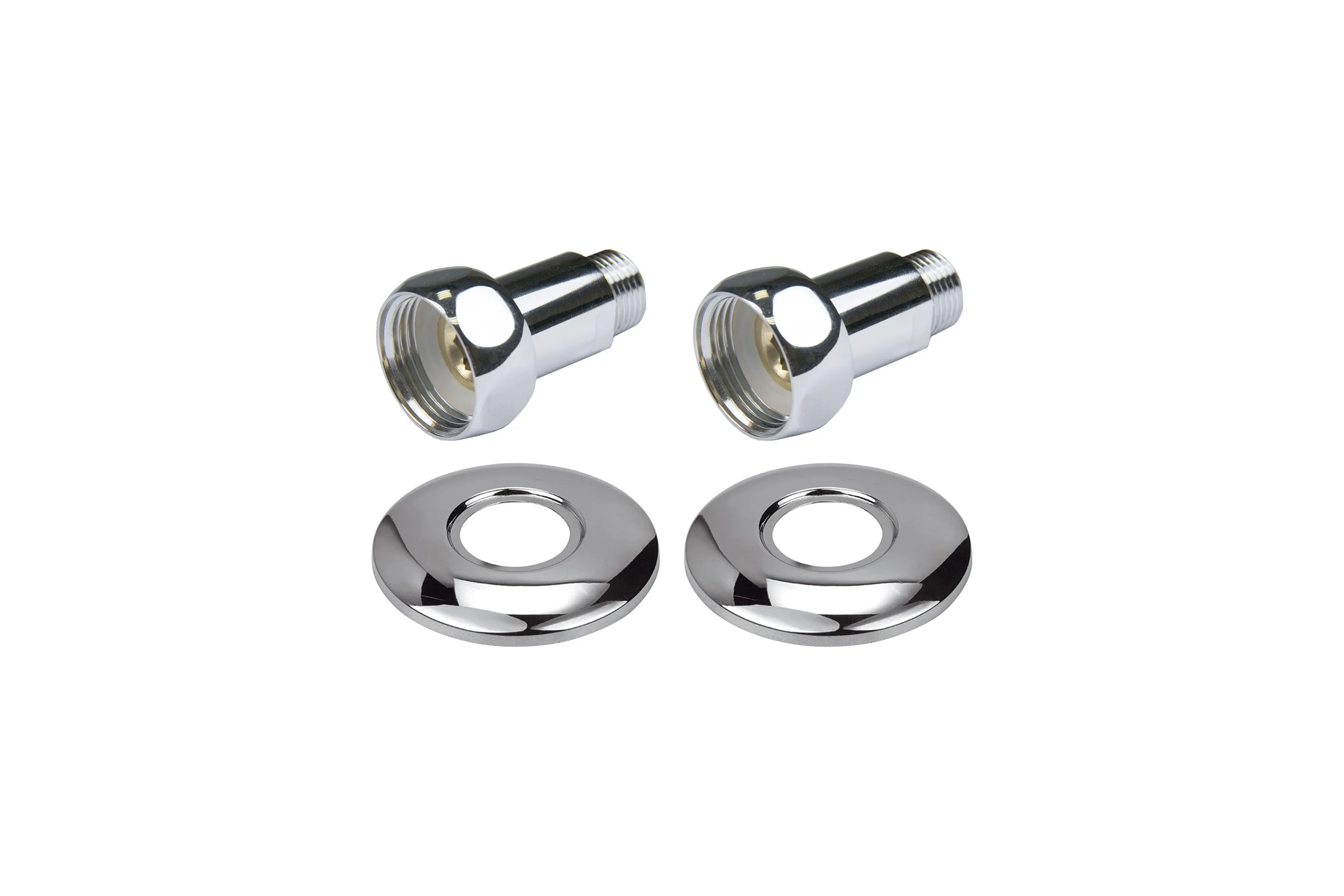 Прямое соединение для полотенцесушителя Point 3/4"х1/2" г/ш, хром (пара) PN00007