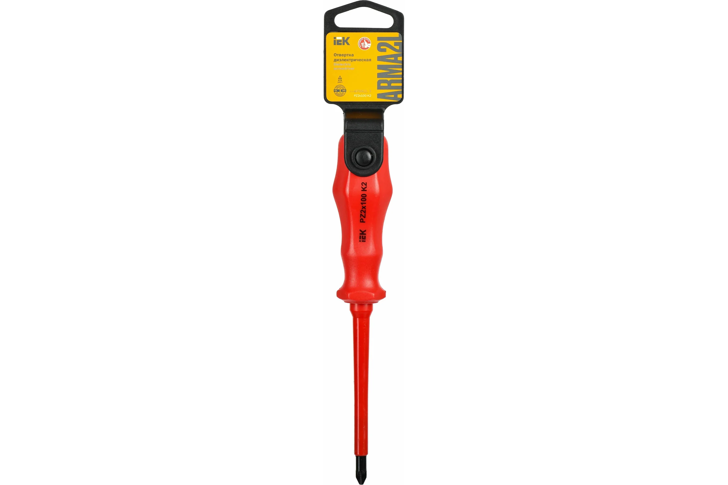 Диэлектрическая отвертка IEK ARMA2L 3 PZ2x100 K2 A2L3-SC30-K2-PZ-20-100
