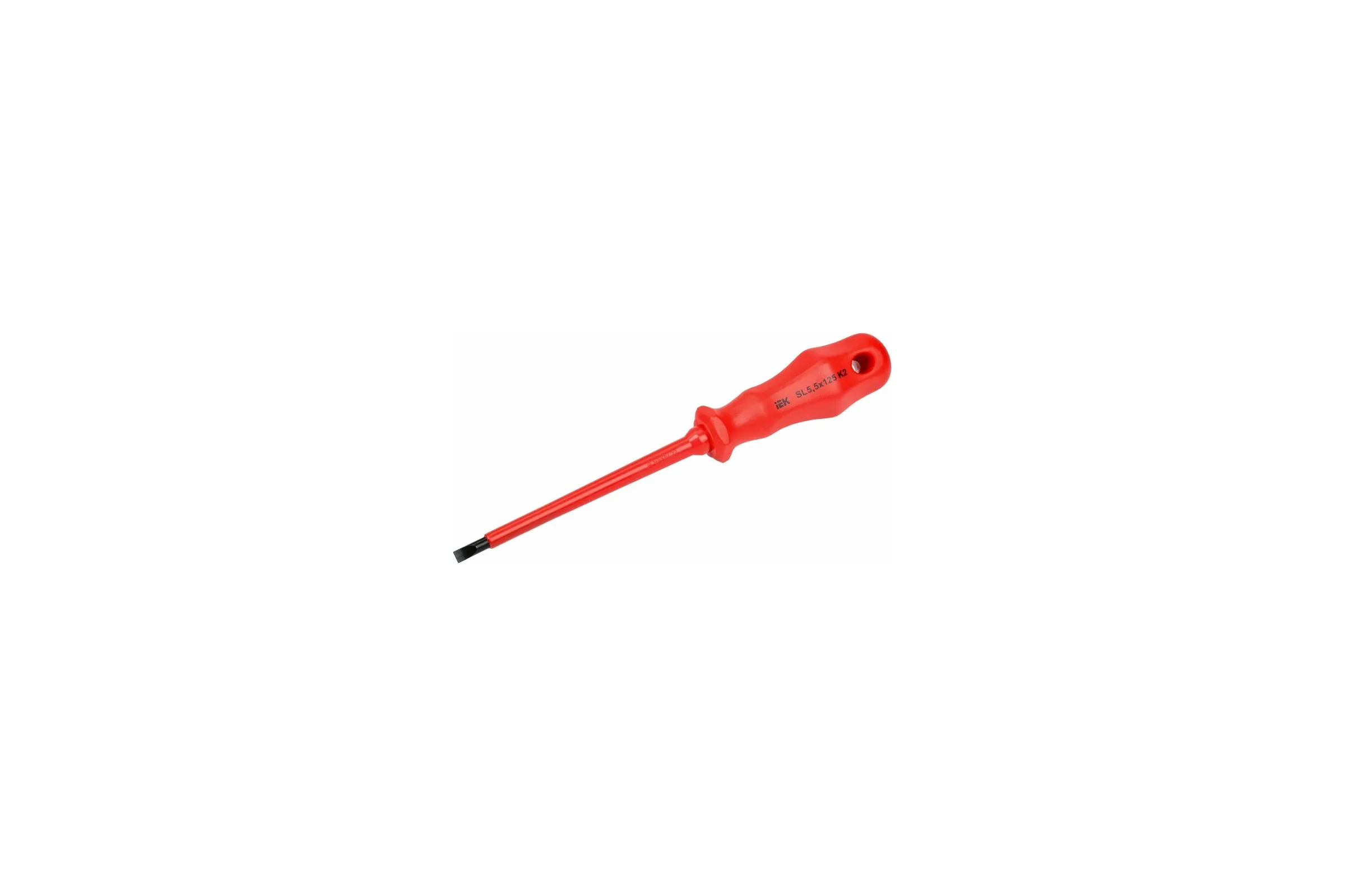 Диэлектрическая отвертка IEK ARMA2L 3 SL5,5x125 K2 A2L3-SC30-K2-SL-55-125
