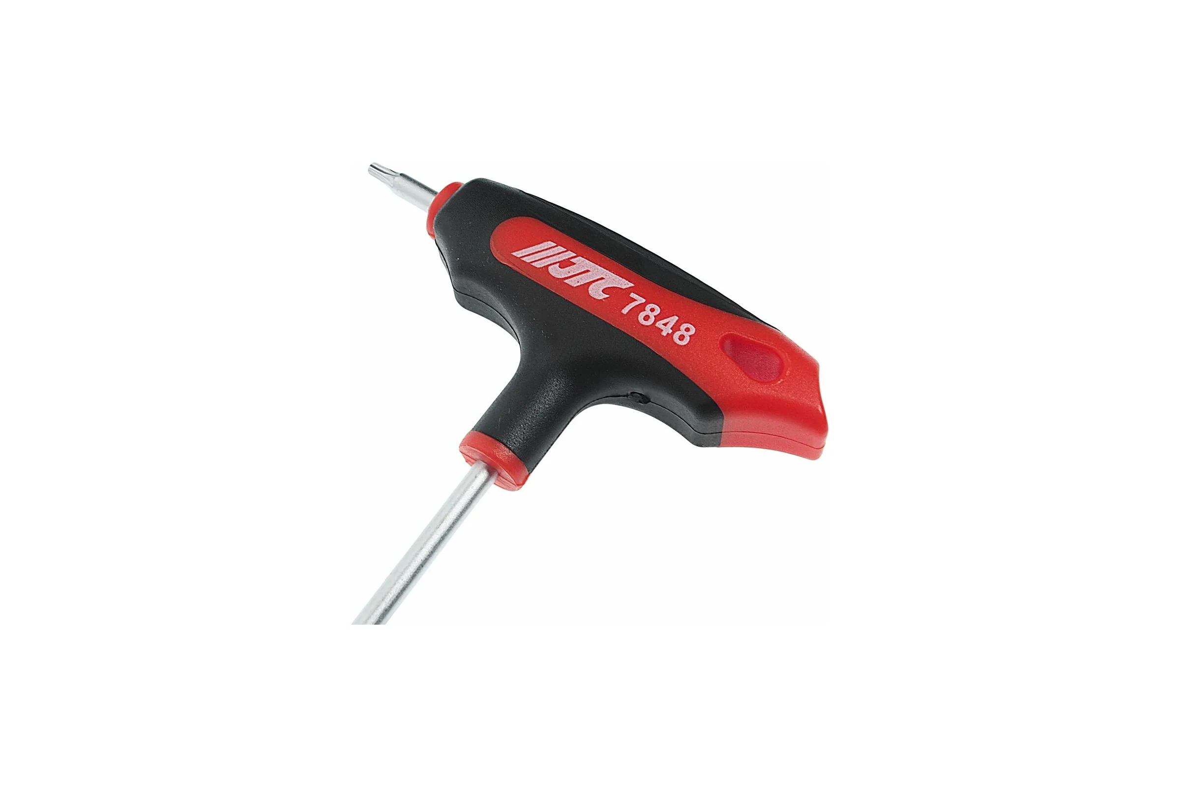 Ключ двусторонний JTC TORX с отверстием и Т-образной рукояткой T10H, 784810 189751