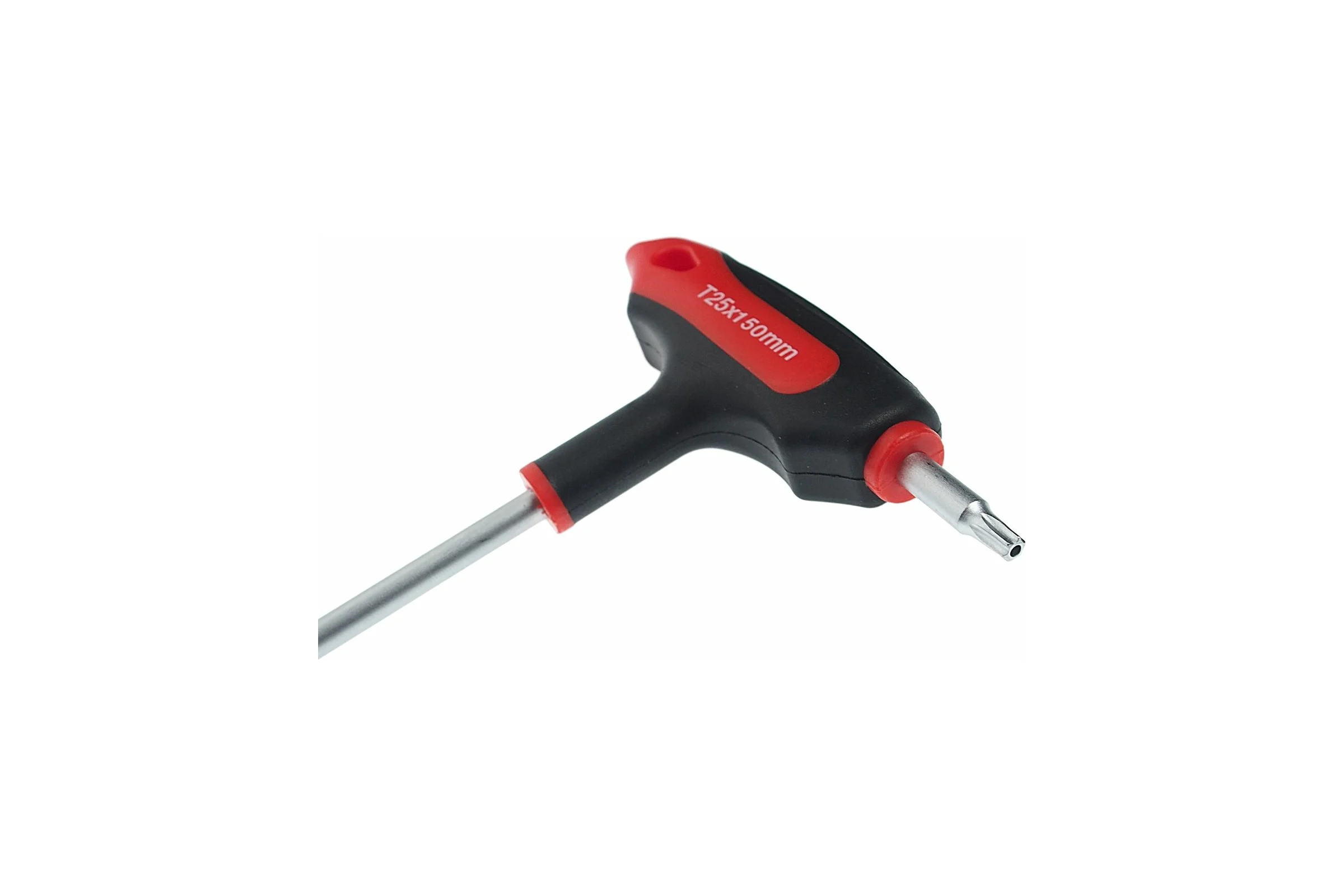 Ключ двусторонний JTC TORX с отверстием и Т-образной рукояткой T25H, 784825 189754