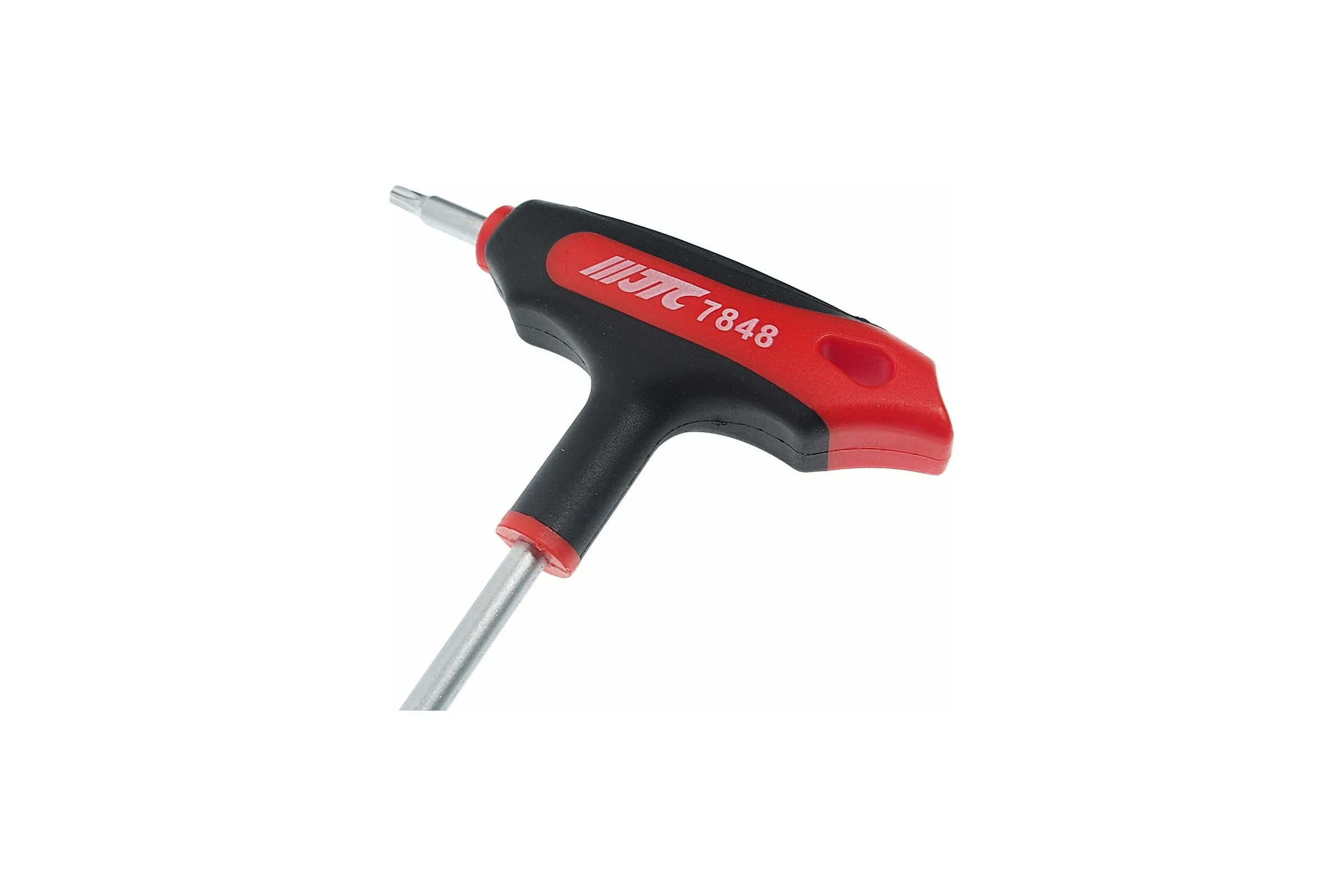 Ключ двусторонний JTC TORX с отверстием и Т-образной рукояткой T25H, 784825 189754