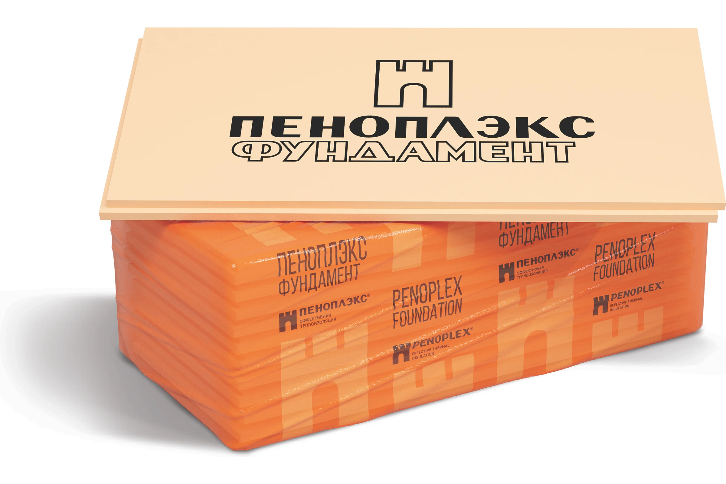 Экструдированный пенополистирол PENOPLEX Фундамент 100x585x1185 мм, упаковка 4 шт. TU0-0002287