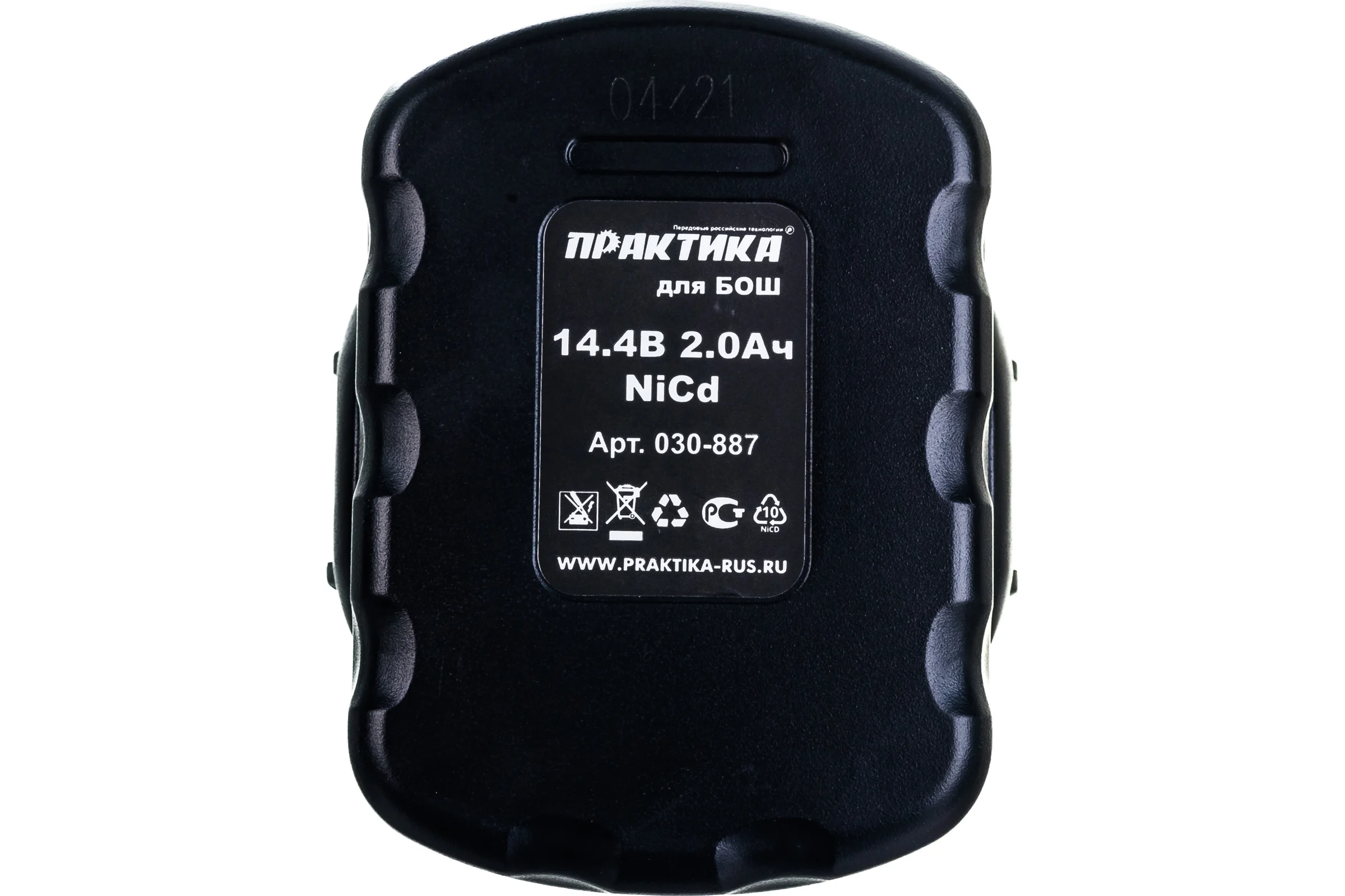 Аккумулятор (14.4 В; 2.0 А*ч; NiCd) для инструментов BOSCH коробка ПРАКТИКА 030-887