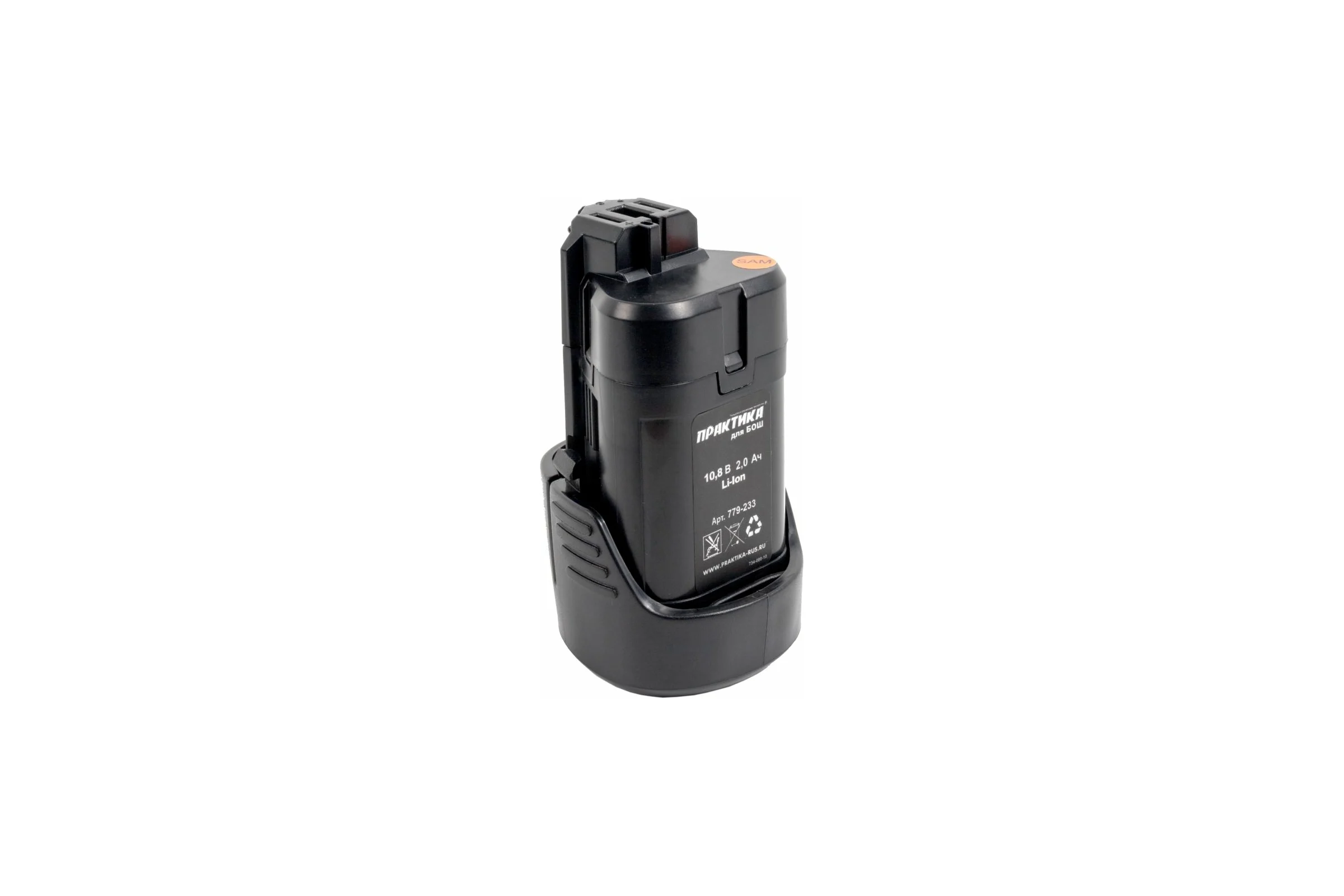 Аккумулятор (10.8 В; 2.0 А*ч; LiION) для инструментов BOSCH коробка ПРАКТИКА 779-233