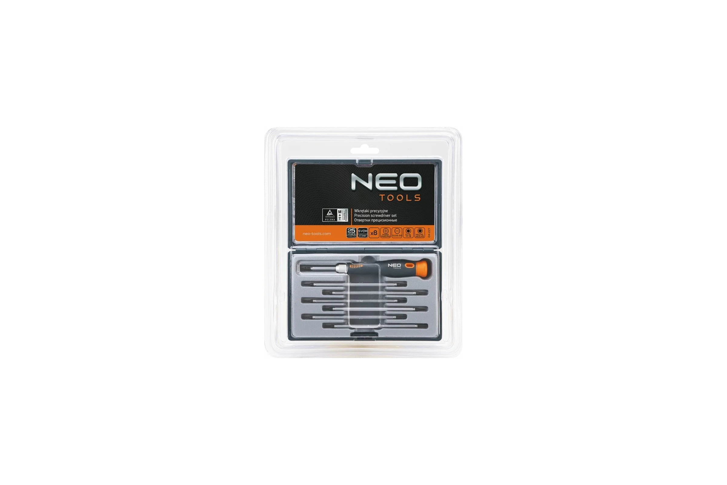Набор прецизионных NEO Tools 8 шт CrMo 04-227