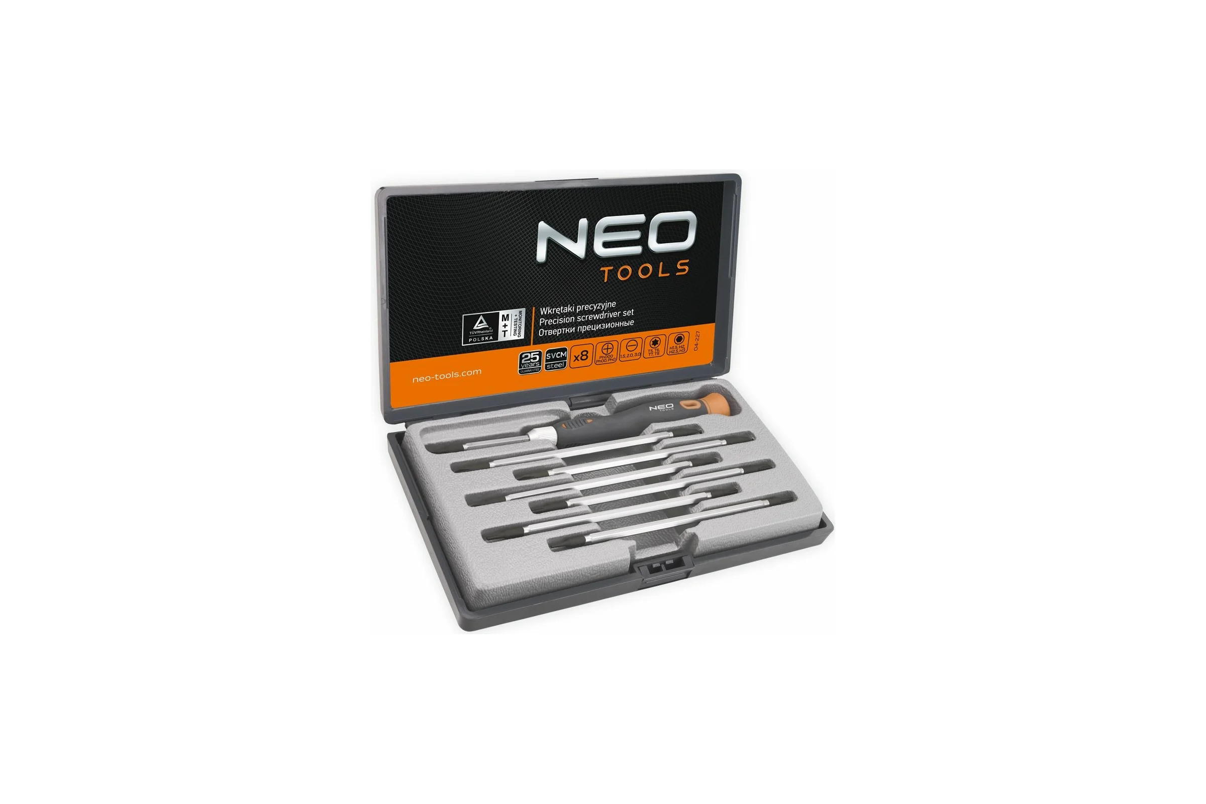 Набор прецизионных NEO Tools 8 шт CrMo 04-227