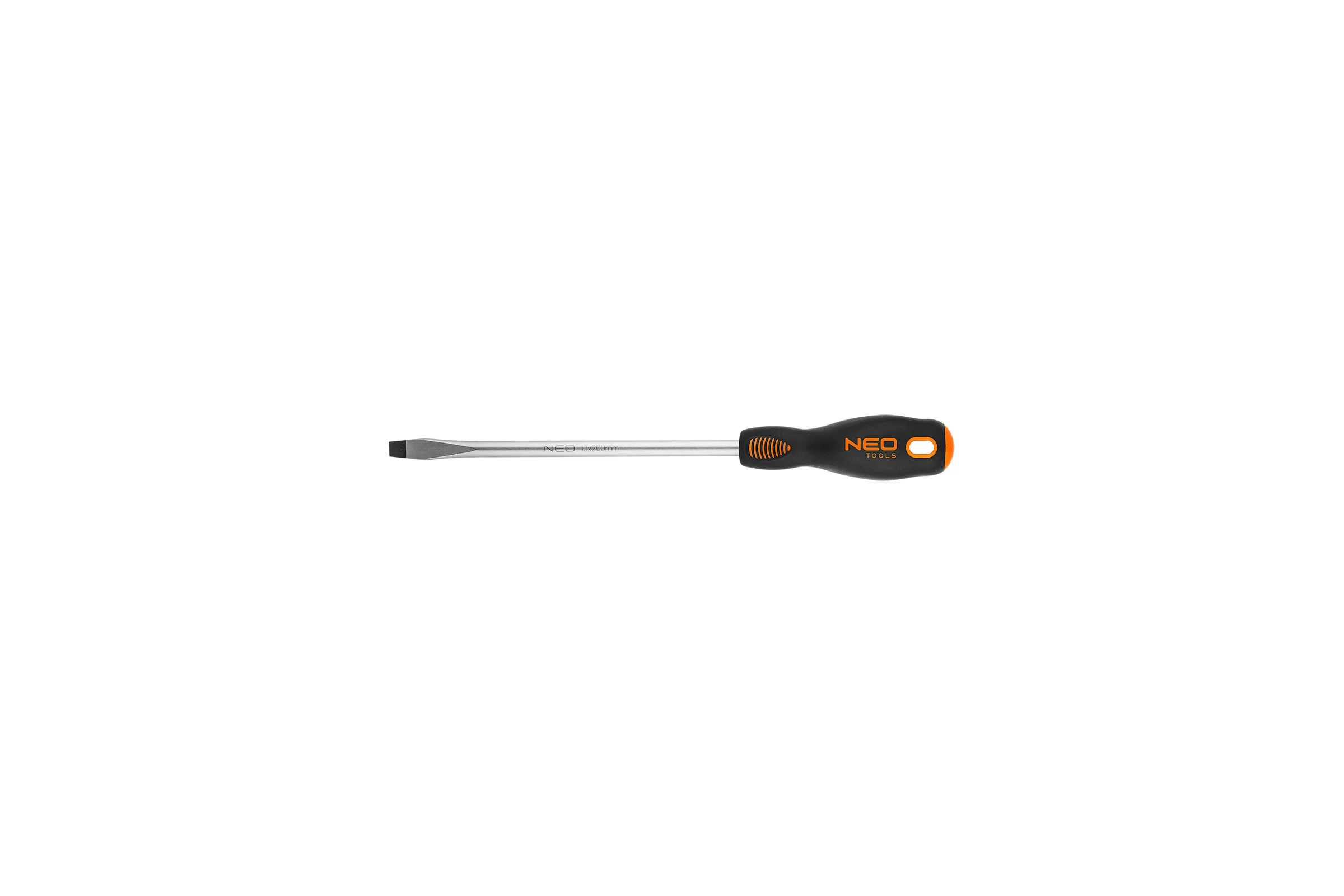 Шлицевая отвертка NEO Tools 8.0x200 мм CrMo 04-016