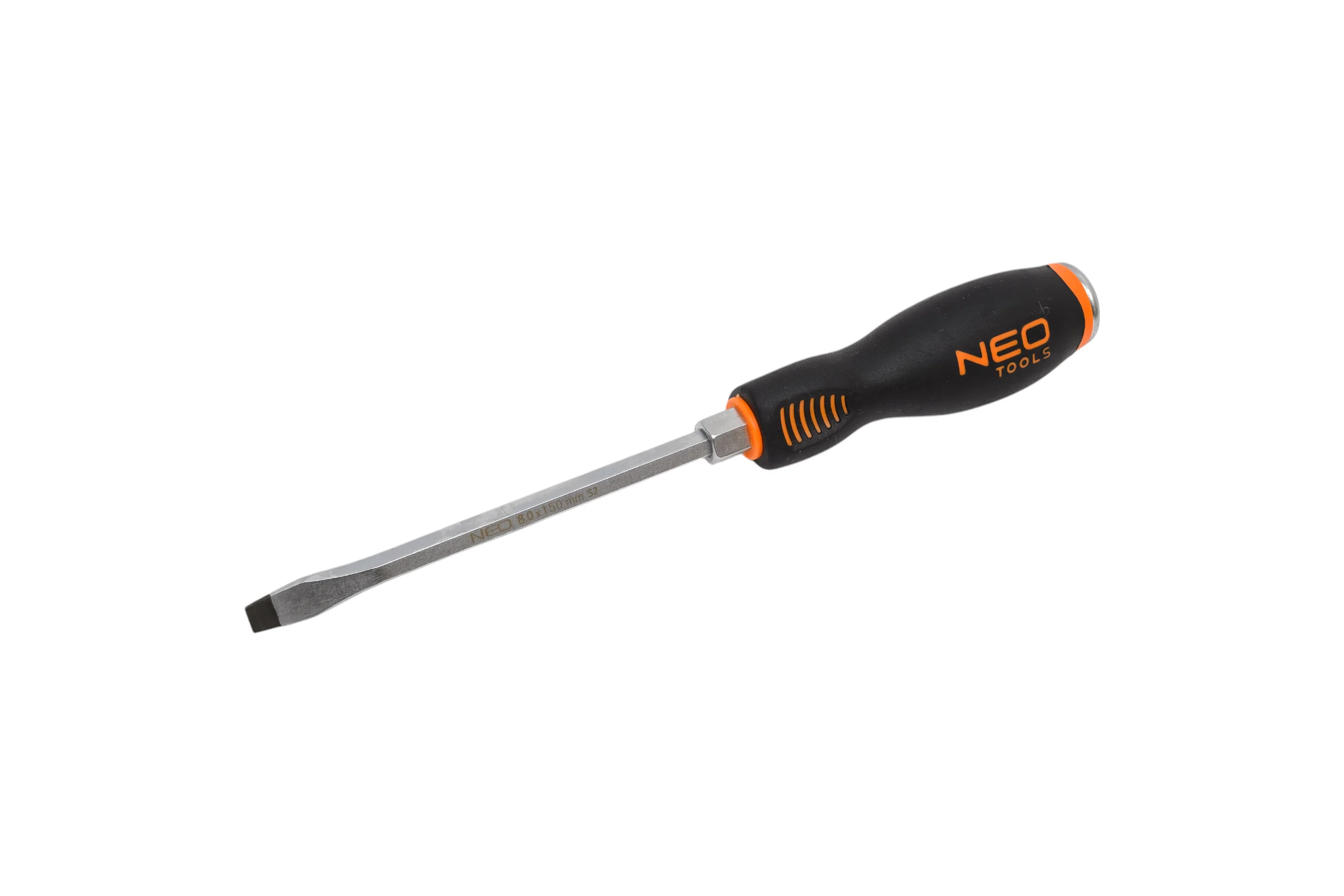 Шлицевая ударная отвертка NEO Tools 8.0x150 мм CrMo 04-020