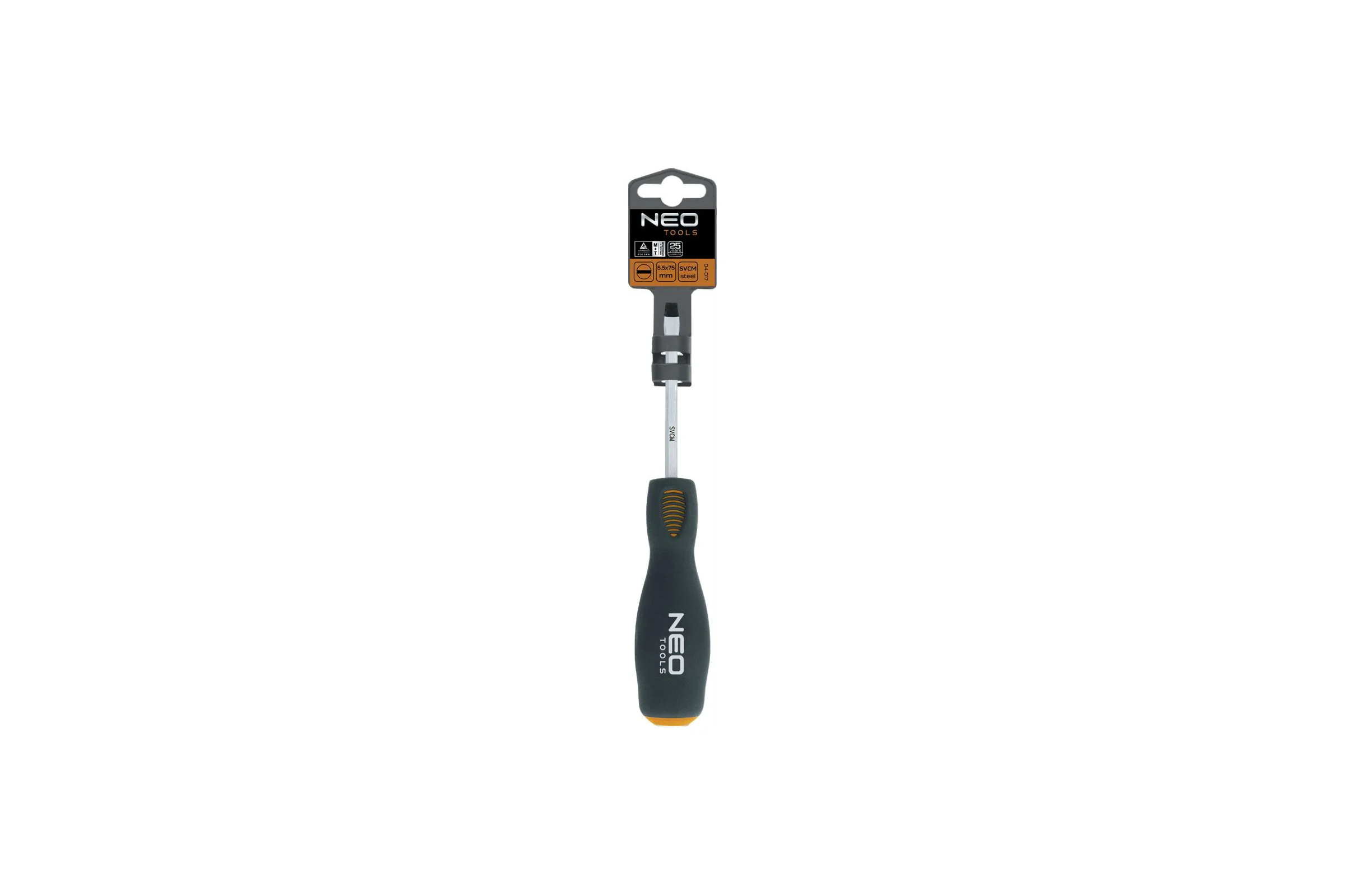 Шлицевая ударная отвертка NEO Tools 8.0x150 мм CrMo 04-020