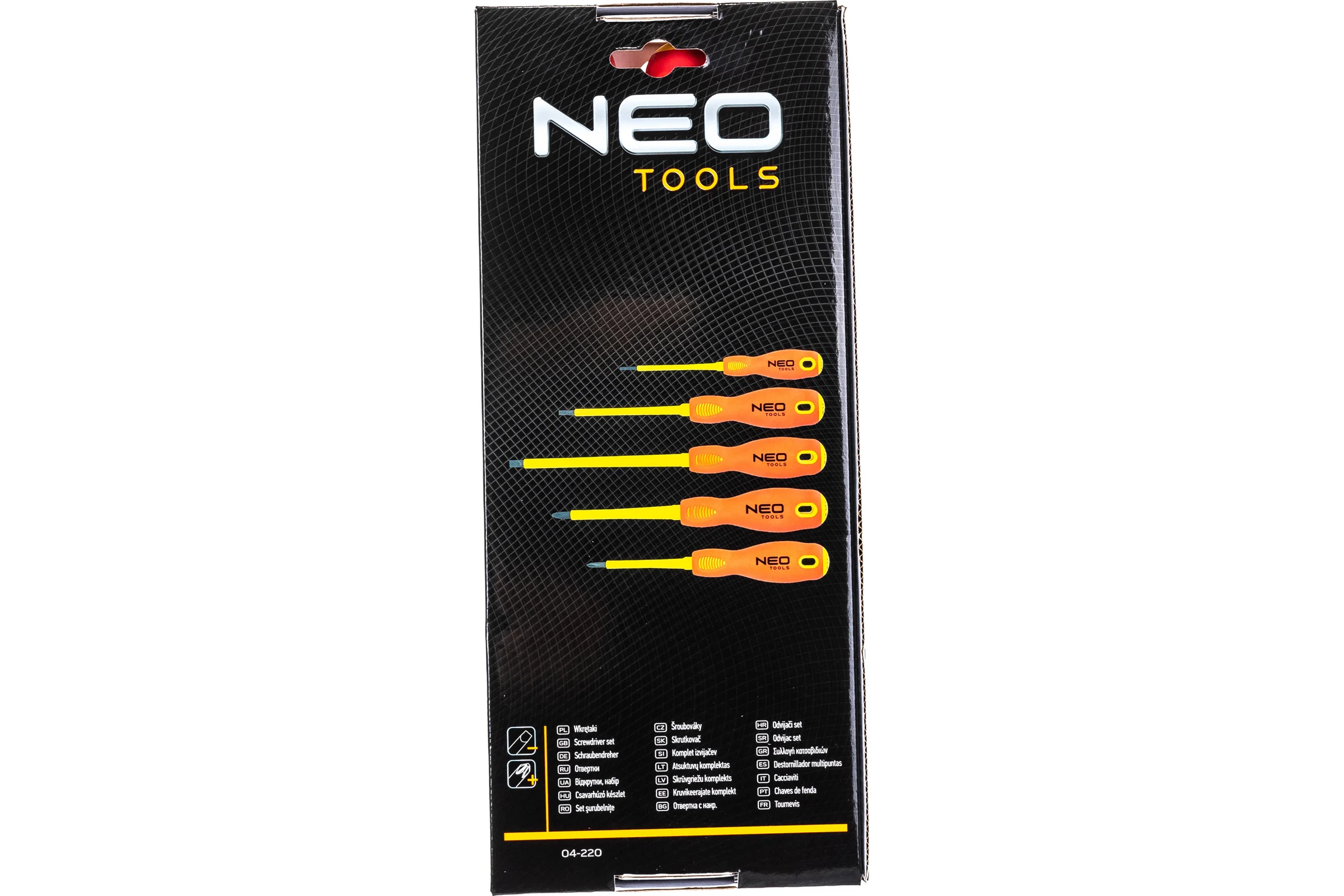Набор отверток NEO Tools 1000 В 5 шт 04-220