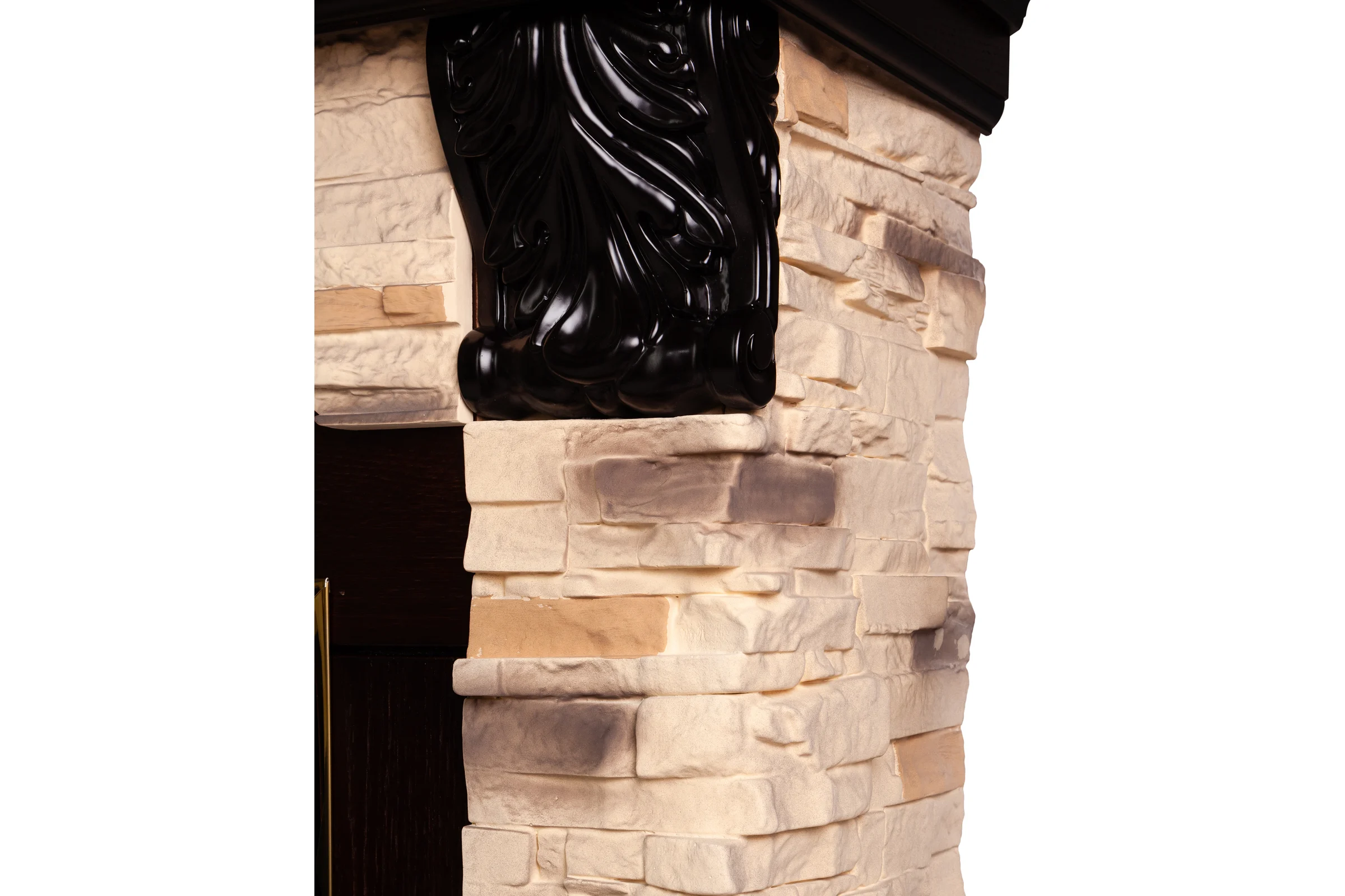 Каминокомплект RealFlame dublin corner rock std ao + fobos lux bl 10016020