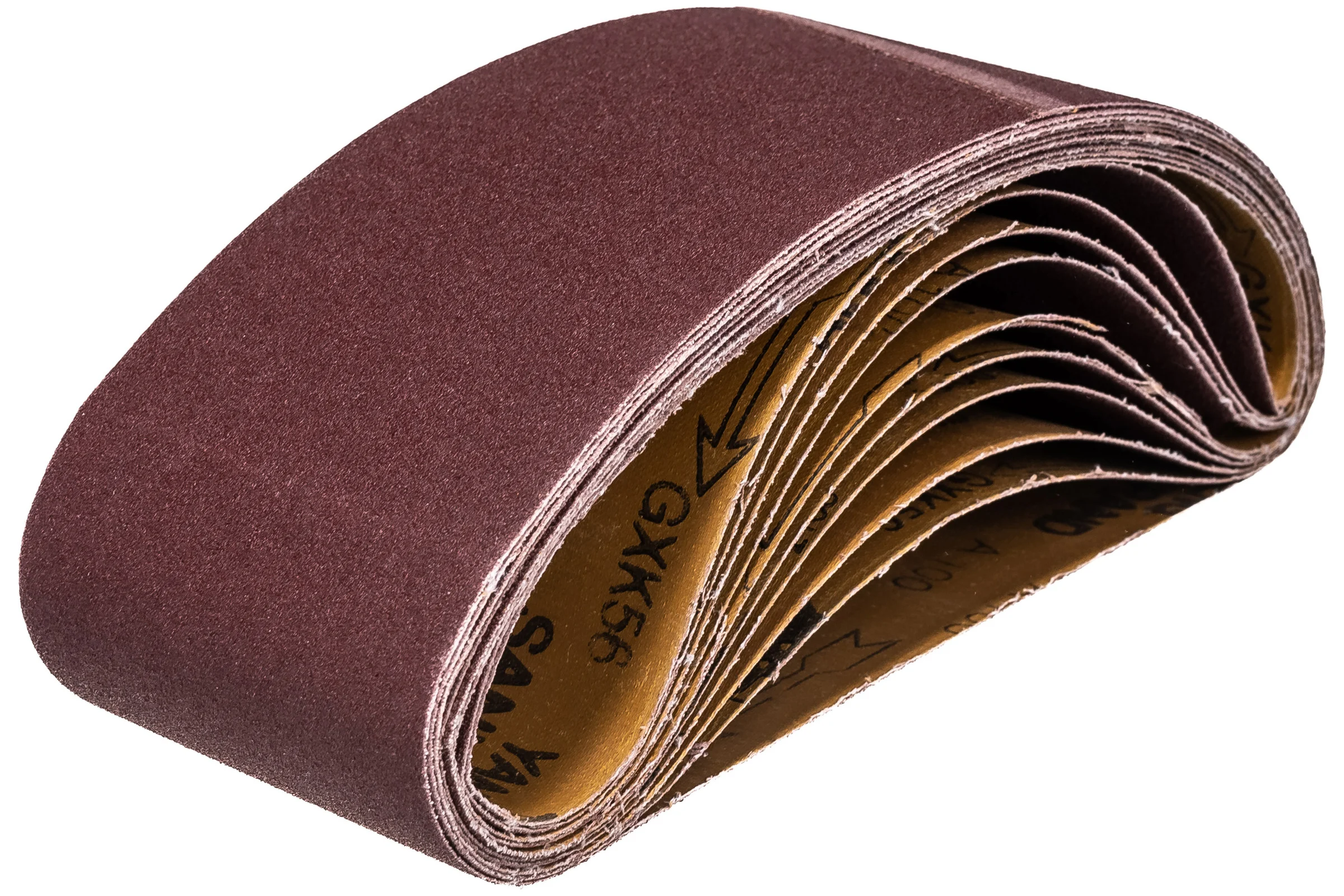Лента шлифовальная (10 шт; 100х610 мм; P100) ПРАКТИКА 037-930