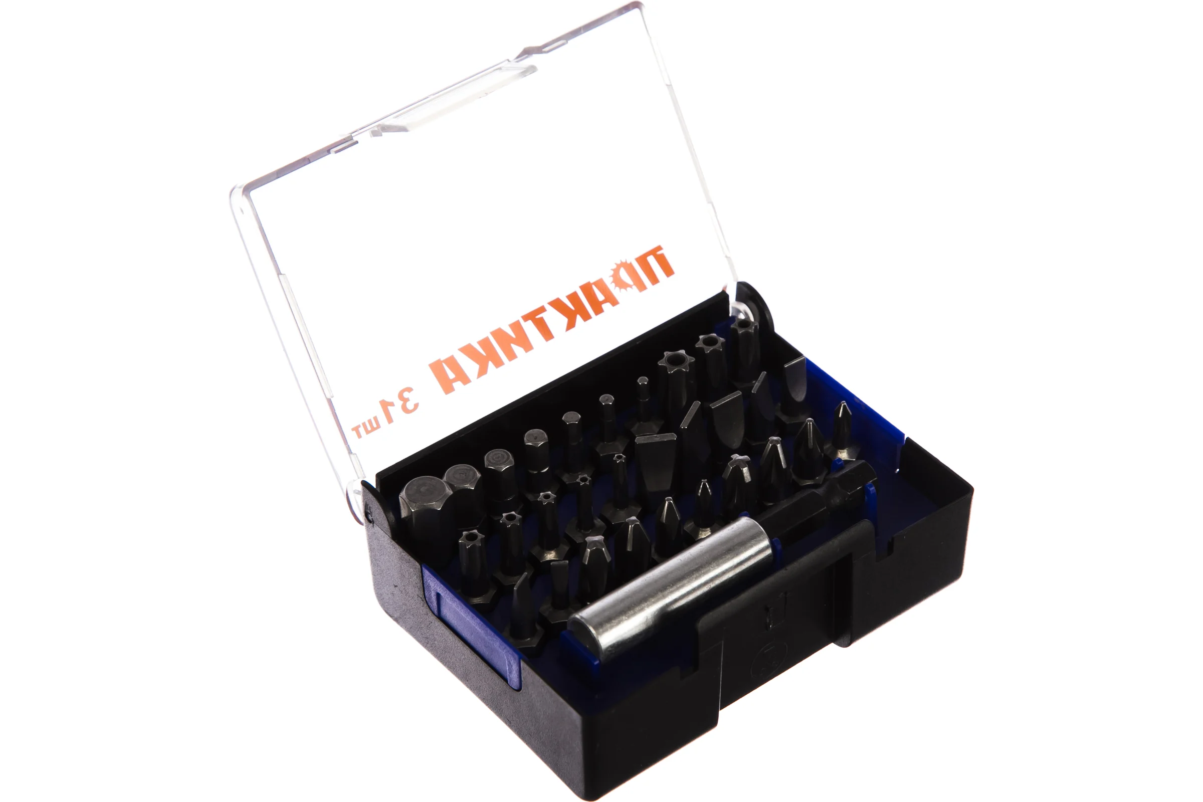 Набор бит (31 шт; PH; PZ; SL; Torx; Hex; 25 мм + магнитный держатель) ПРАКТИКА 036-520