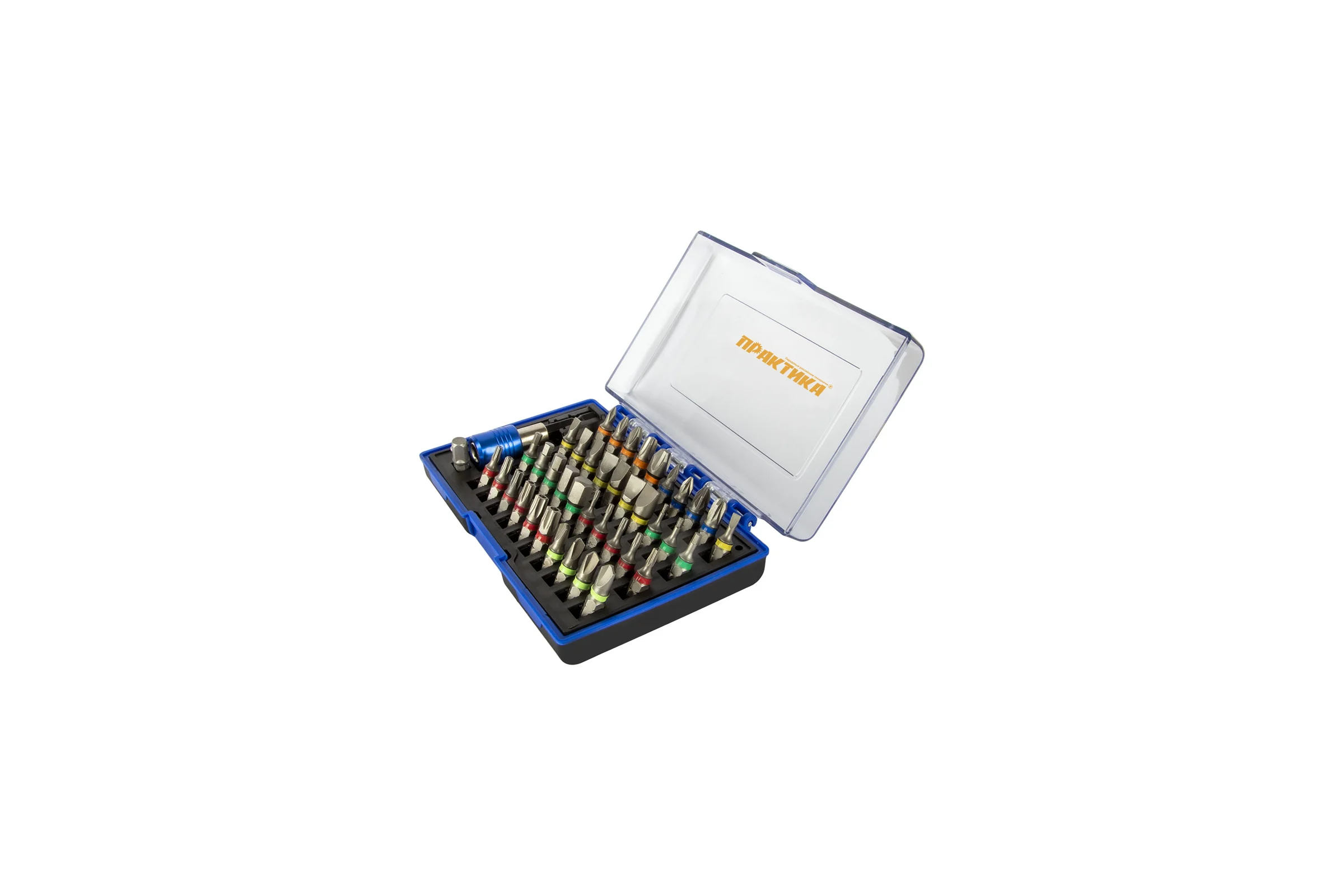 Набор бит (42 шт; PH; PZ; SL; Torx; T/Torx; TW; Hex; 25 мм + магнитный держатель) ПРАКТИКА 777-499