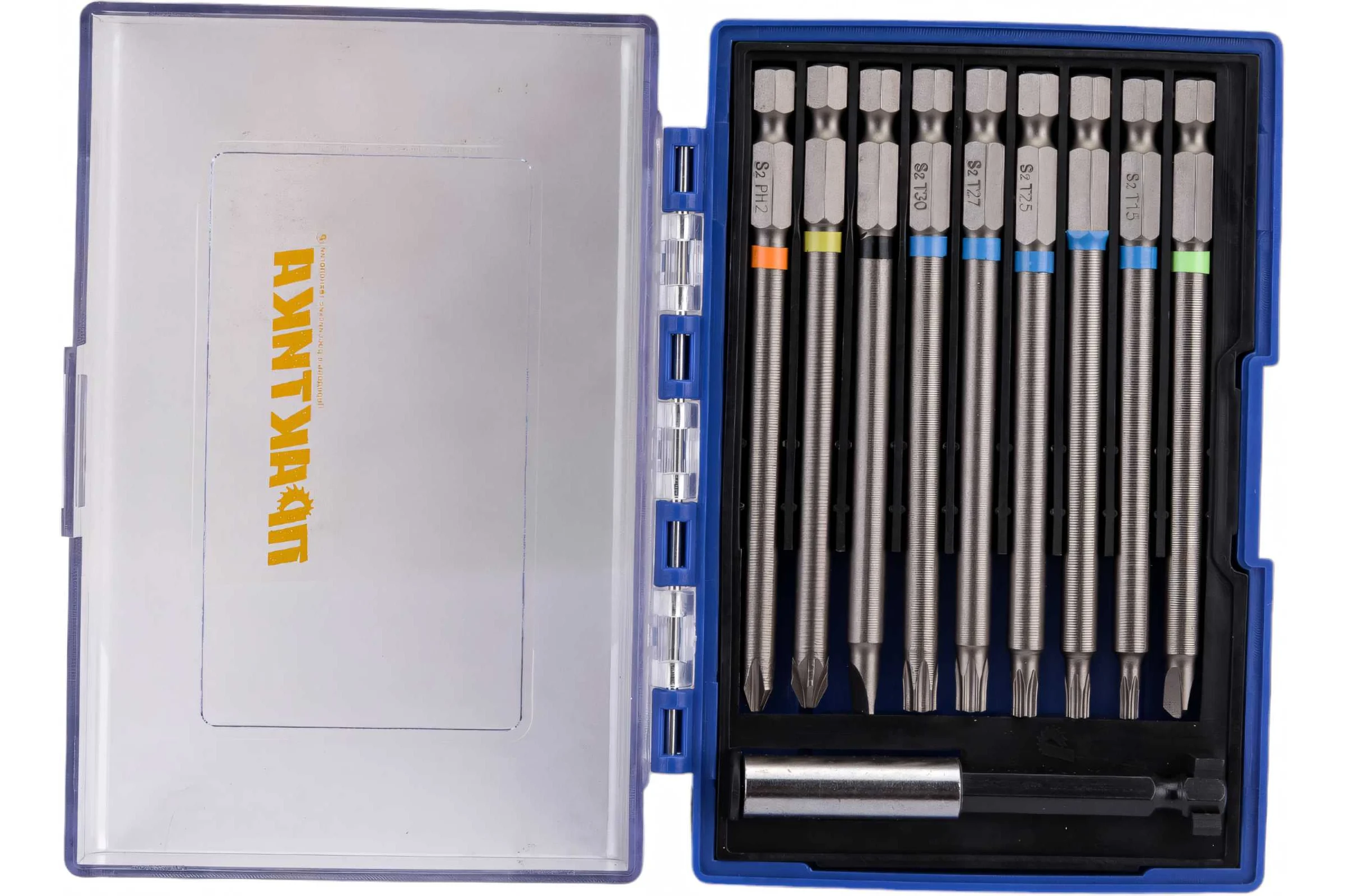 Набор бит (10 шт; PH; PZ; SL; T/Torx; TW; 100 мм) ПРАКТИКА 777-505