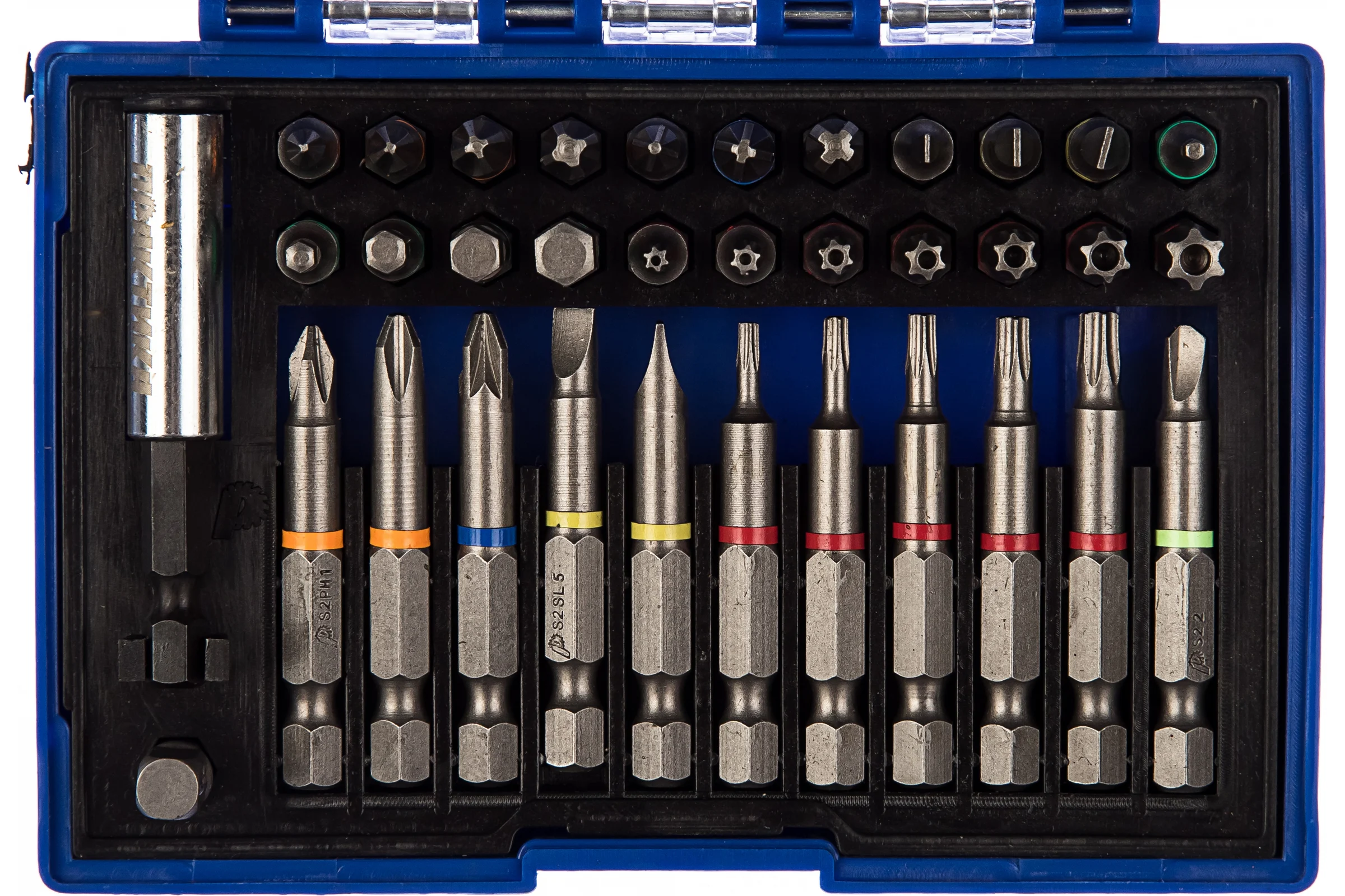 Набор бит (35 шт; PH; PZ; SL; T/Torx; TW; Hex + магнитный держатель) ПРАКТИКА 779-004