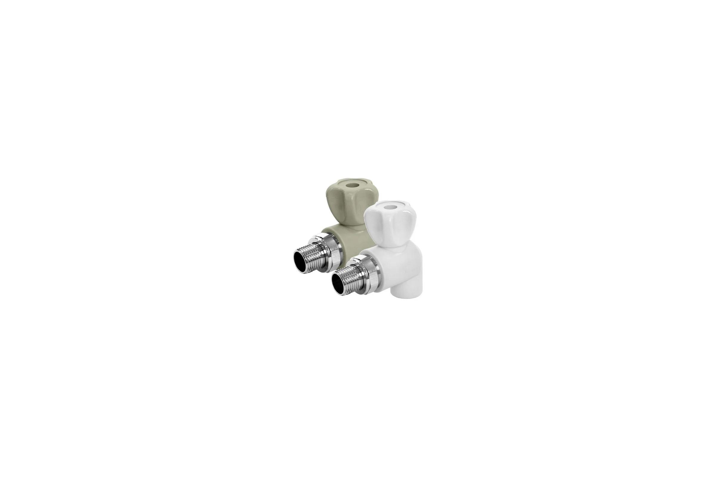 Шаровой угловой кран для радиатора FD-plast PPRC 25 мм, 1/2"  86344