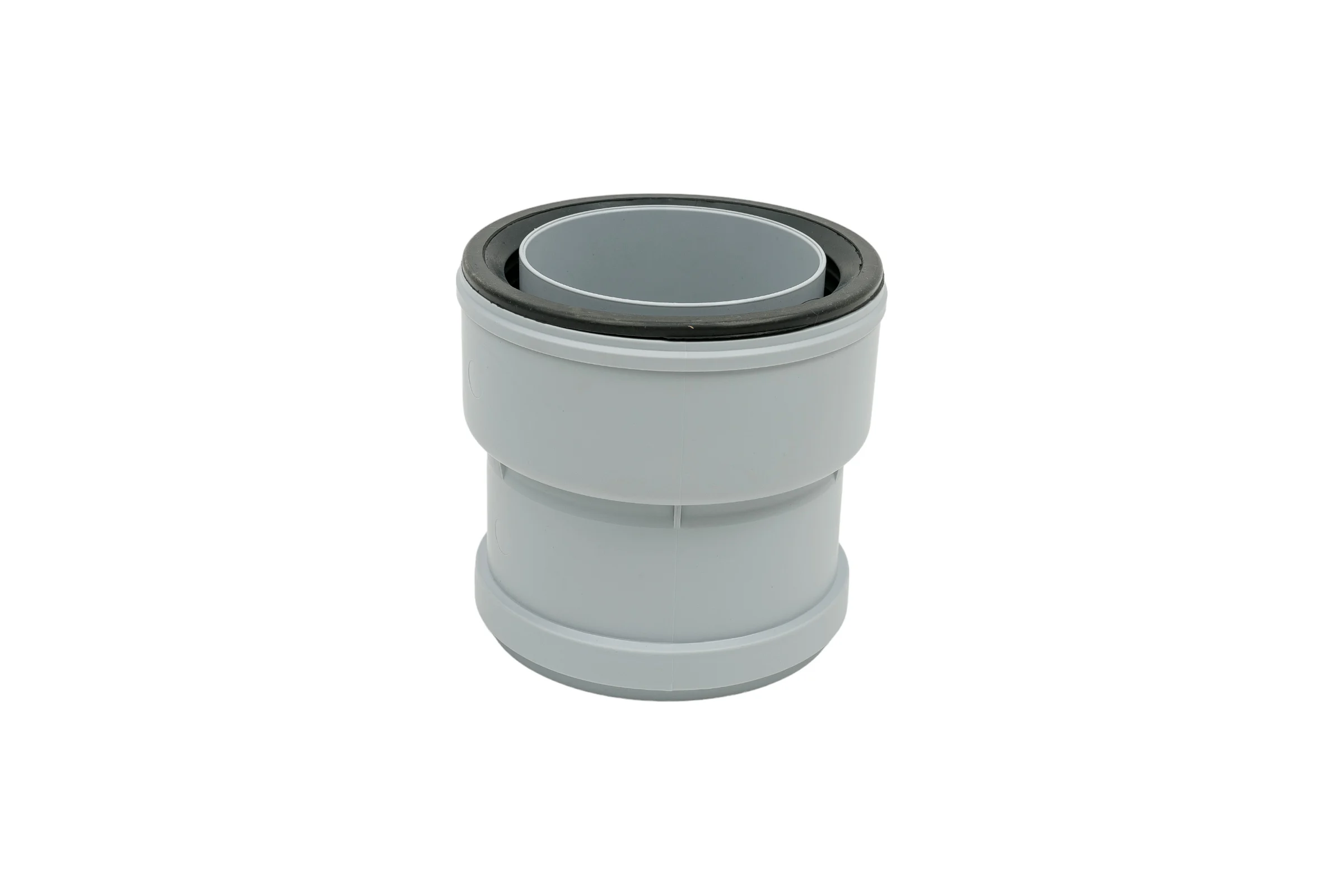 Переходная муфта с ПВХ/ПП на чугун/сталь Fachmann D110/100 с манжетой, для внутренней канализации 01.076