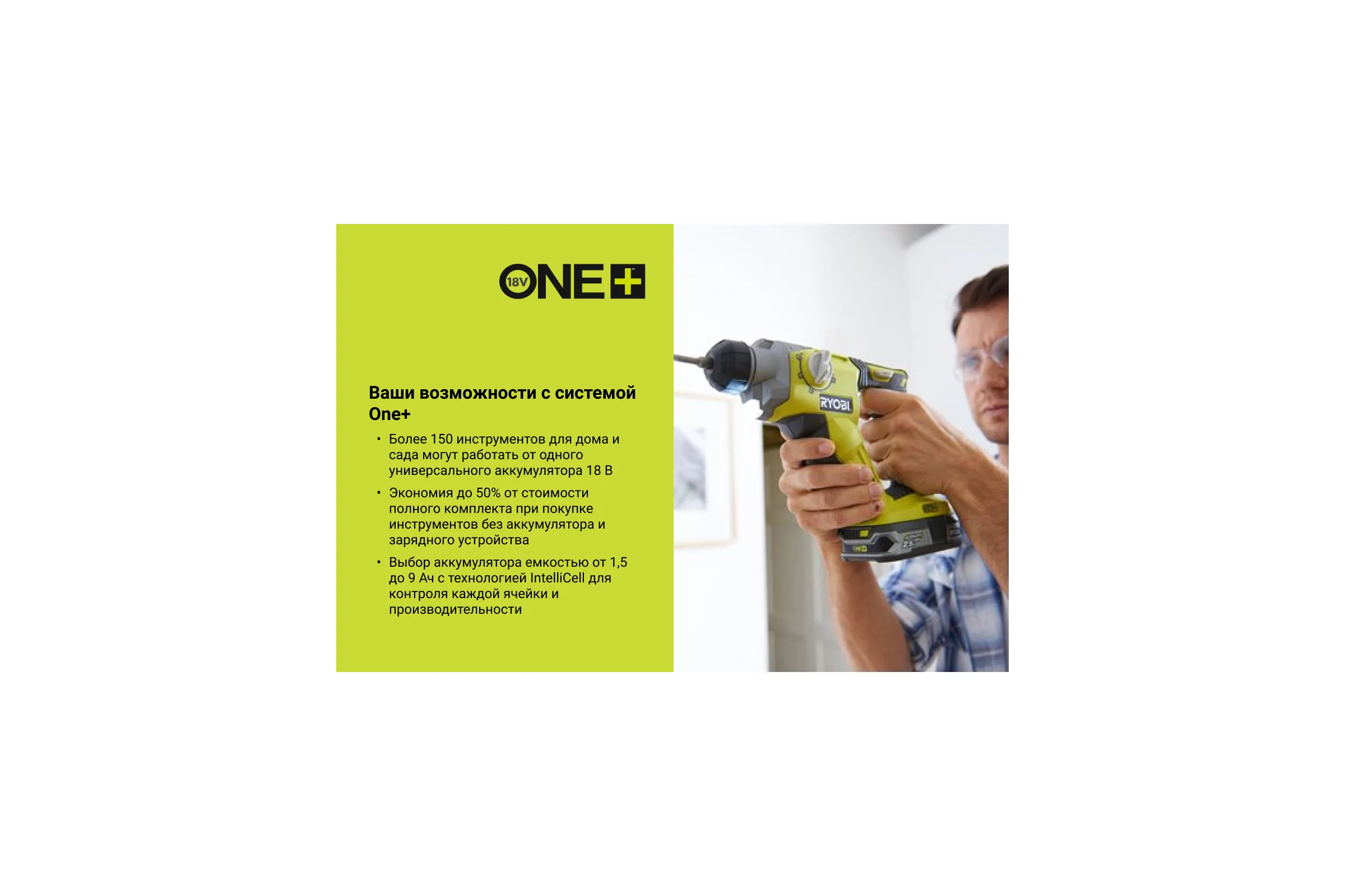 Перфоратор Ryobi ONE+ R18SDS-0 5133002305