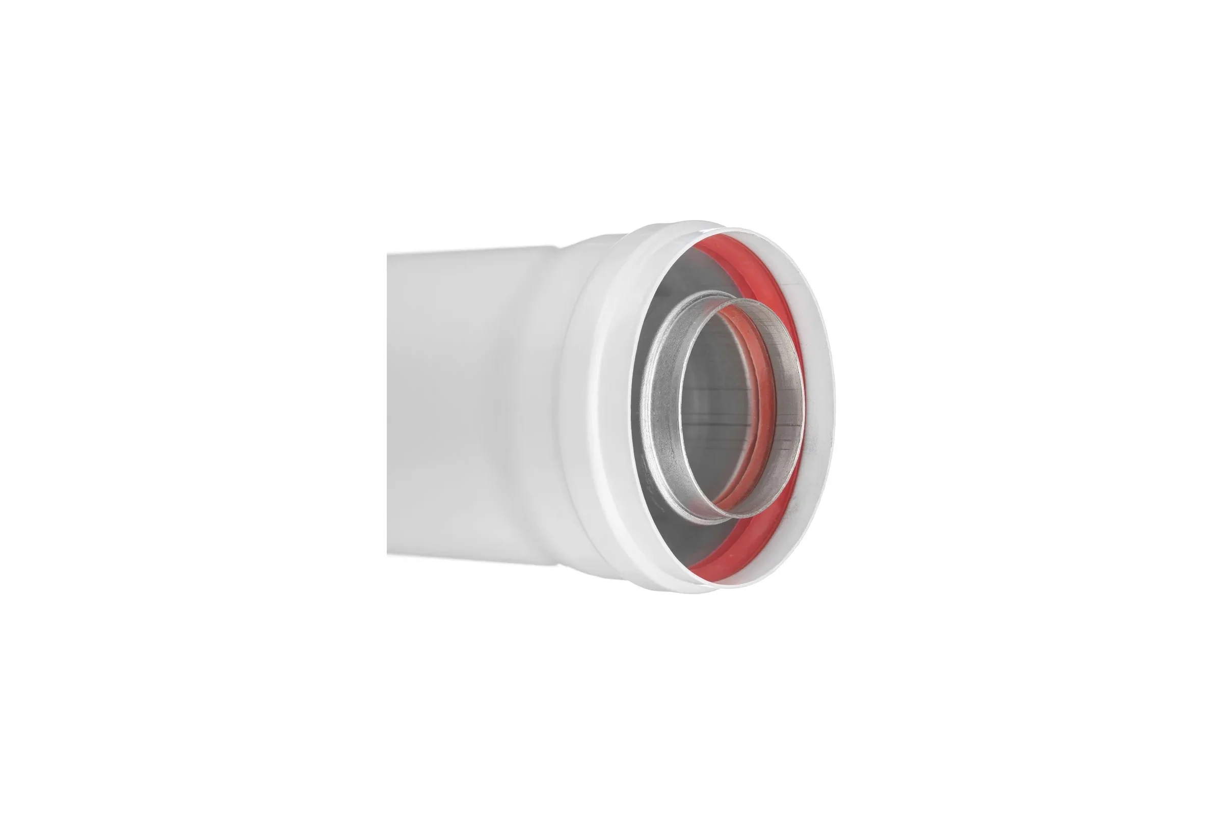 Коаксильный раструбный удлинитель дымохода ROMMER 60/100 l 1000 RCA-6010-001000 RG0091CSP6HDAF