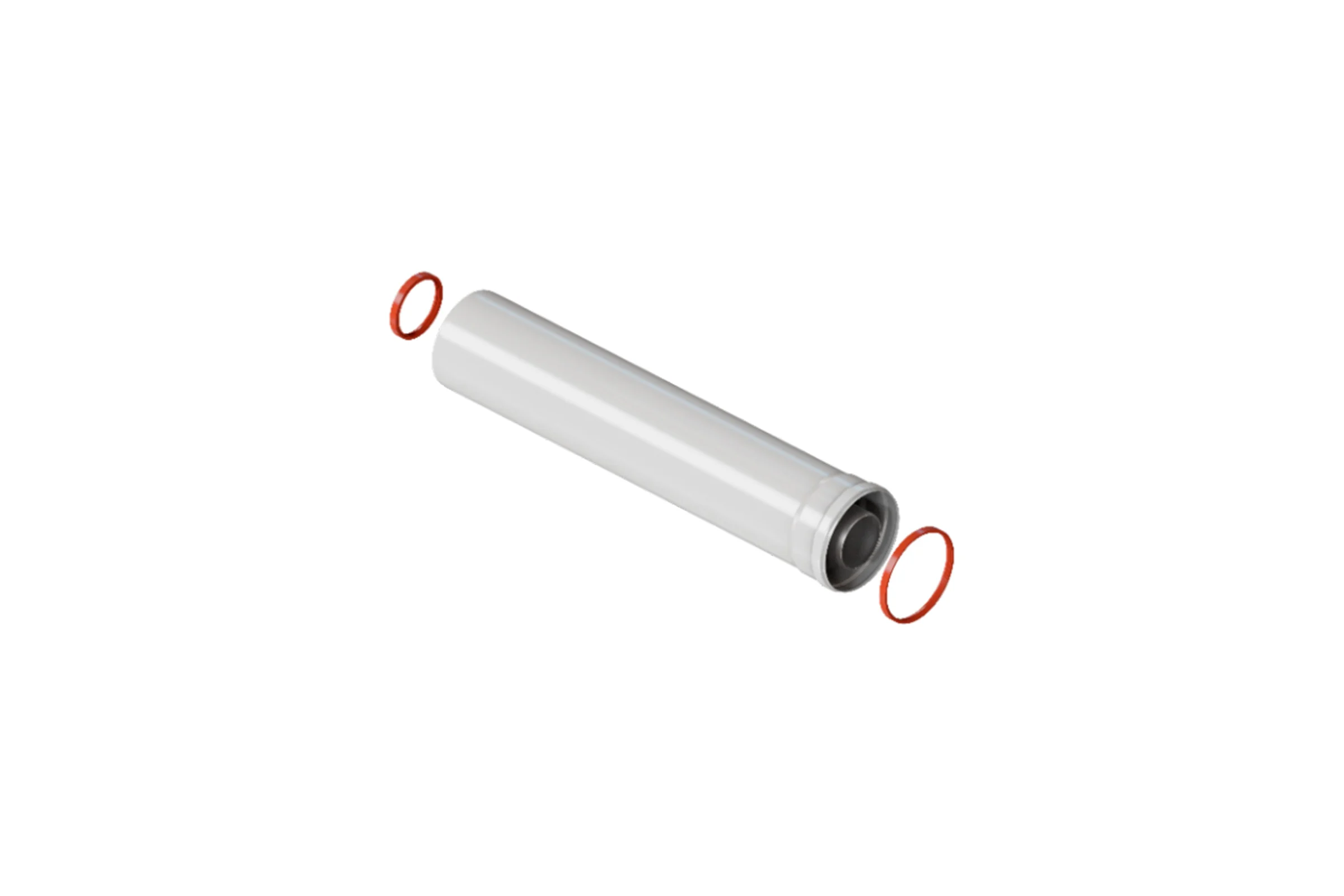 Коаксильный раструбный удлинитель дымохода ROMMER 60/100 l 1500 RCA-6010-001500 RG0091CSP6H5QE