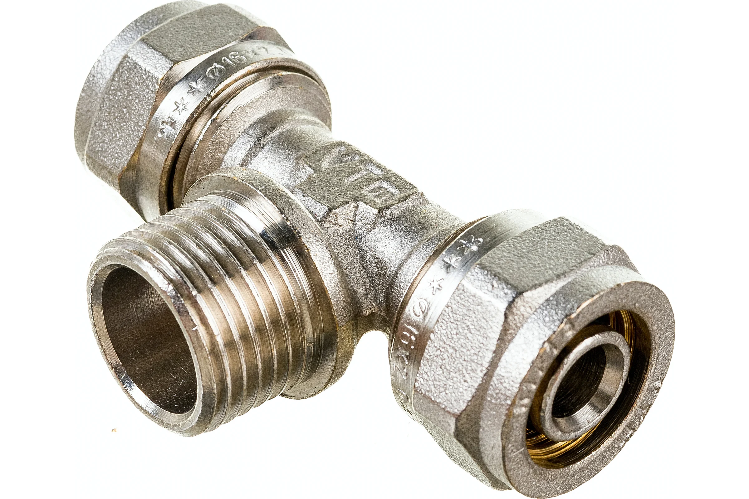 Тройник 16х1/2"х16 Valtec 684