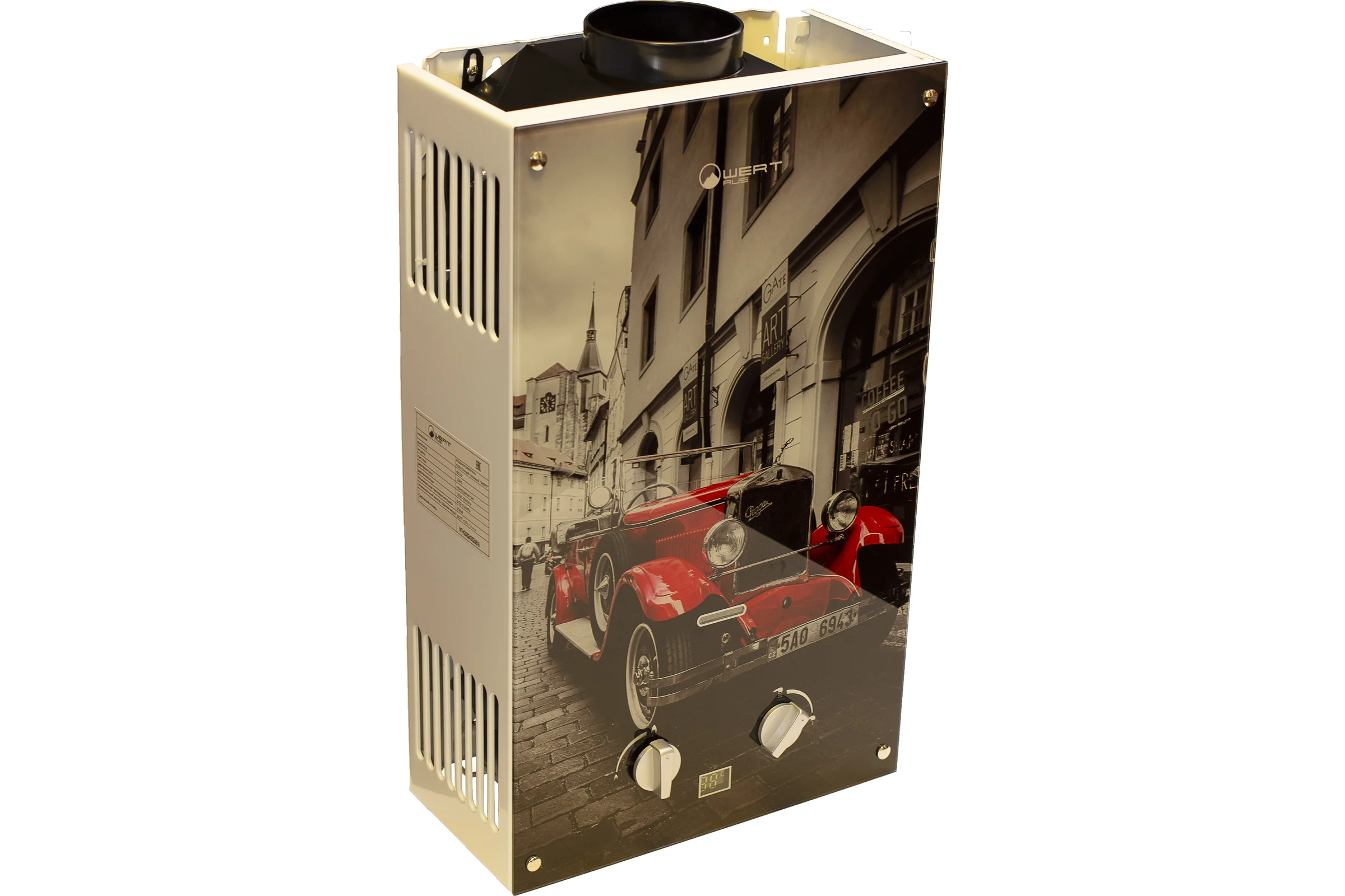 Газовый проточный водонагреватель WERTRUS 10EG RED GLASS W1408