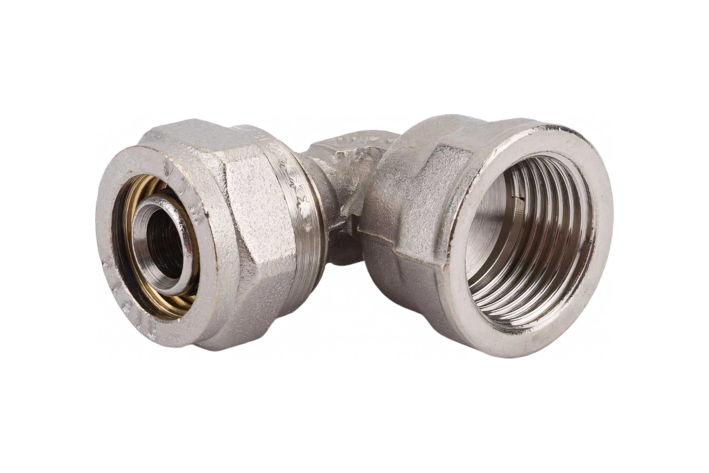 Уголок обжимной с переходом на вн. р. 16х1/2" Valtec VTm.352.N.001604