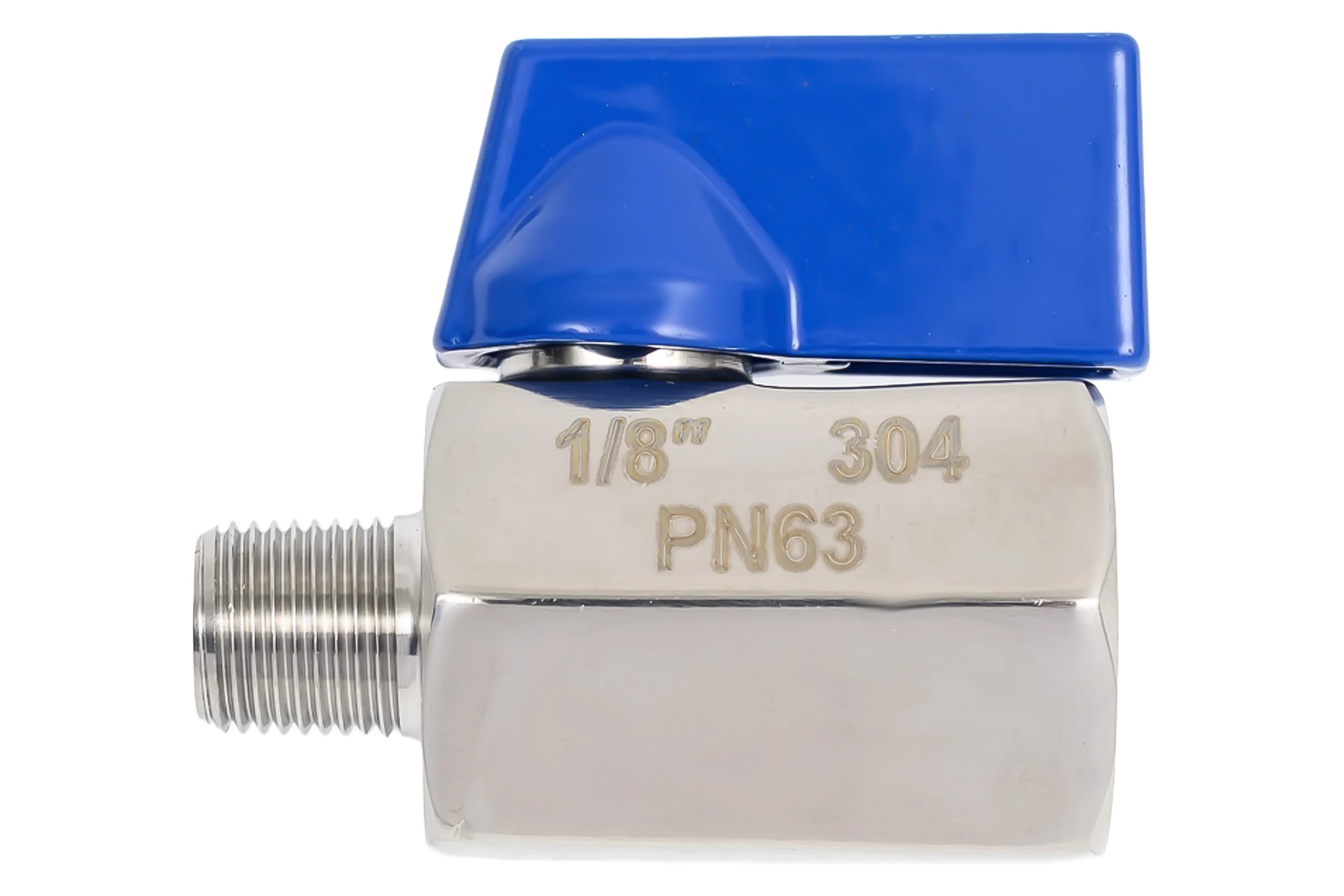 Шаровый кран мини TITAN LOCK НР-ВР, резьба BSP 1/8", нерж. 304, TLMBV1/8FM