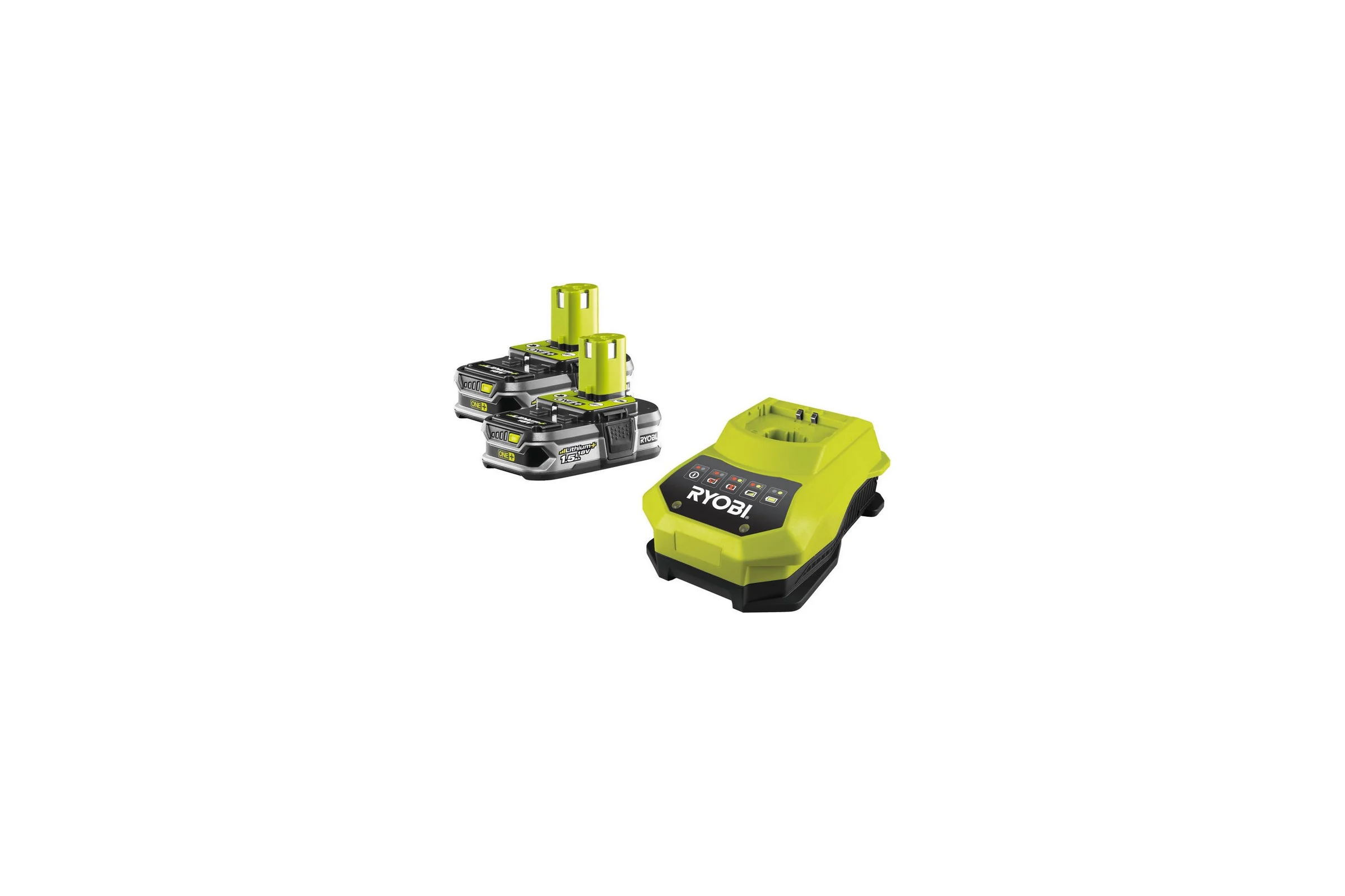 Набор Ryobi ONE+ RBC18LL15 5133001914 аккумулятор (18 В; 1.5 А*ч; Li-Ion) 2 шт. и зарядное устройство
