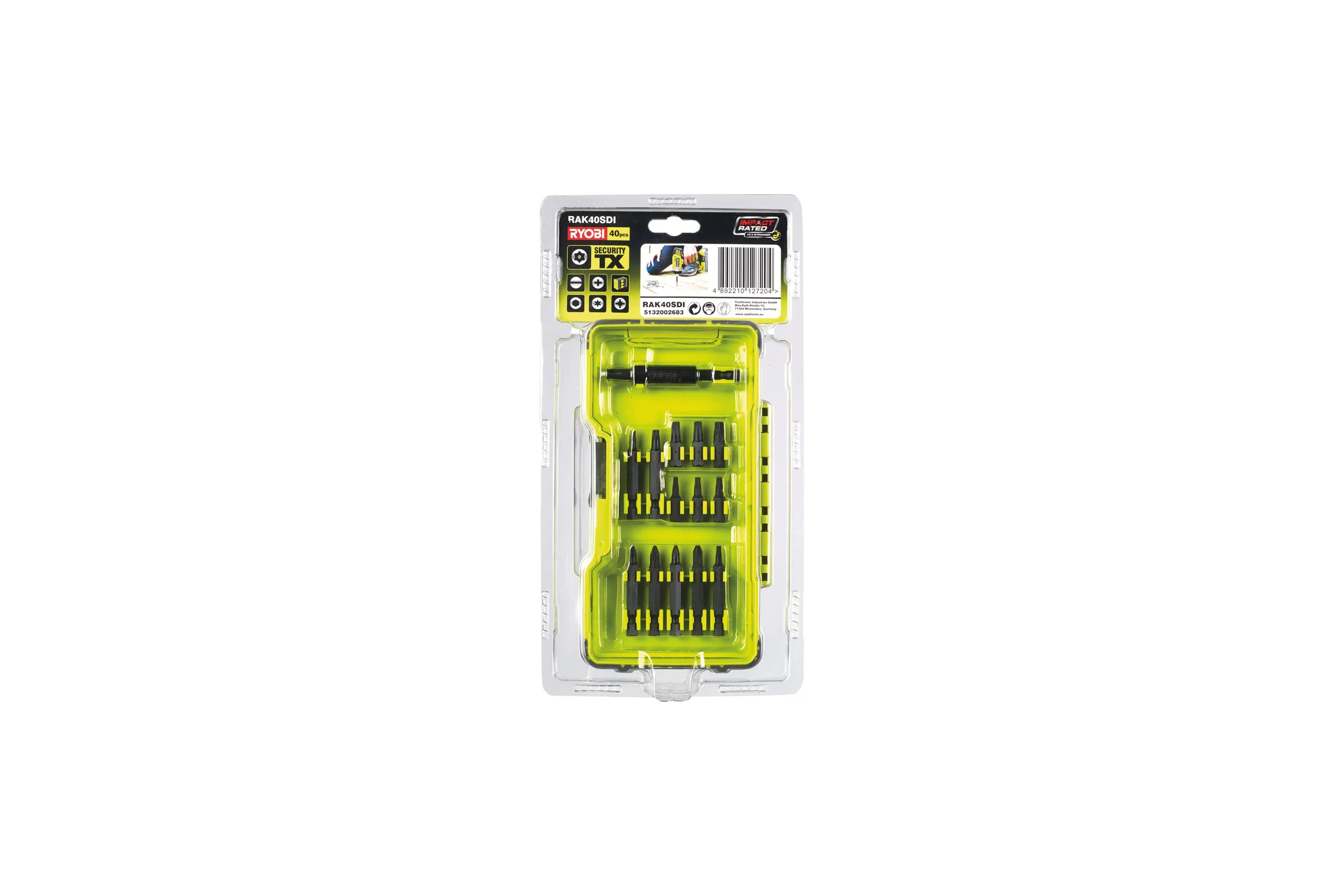 Набор бит (40 предметов) Ryobi RAK40SDI 5132002683