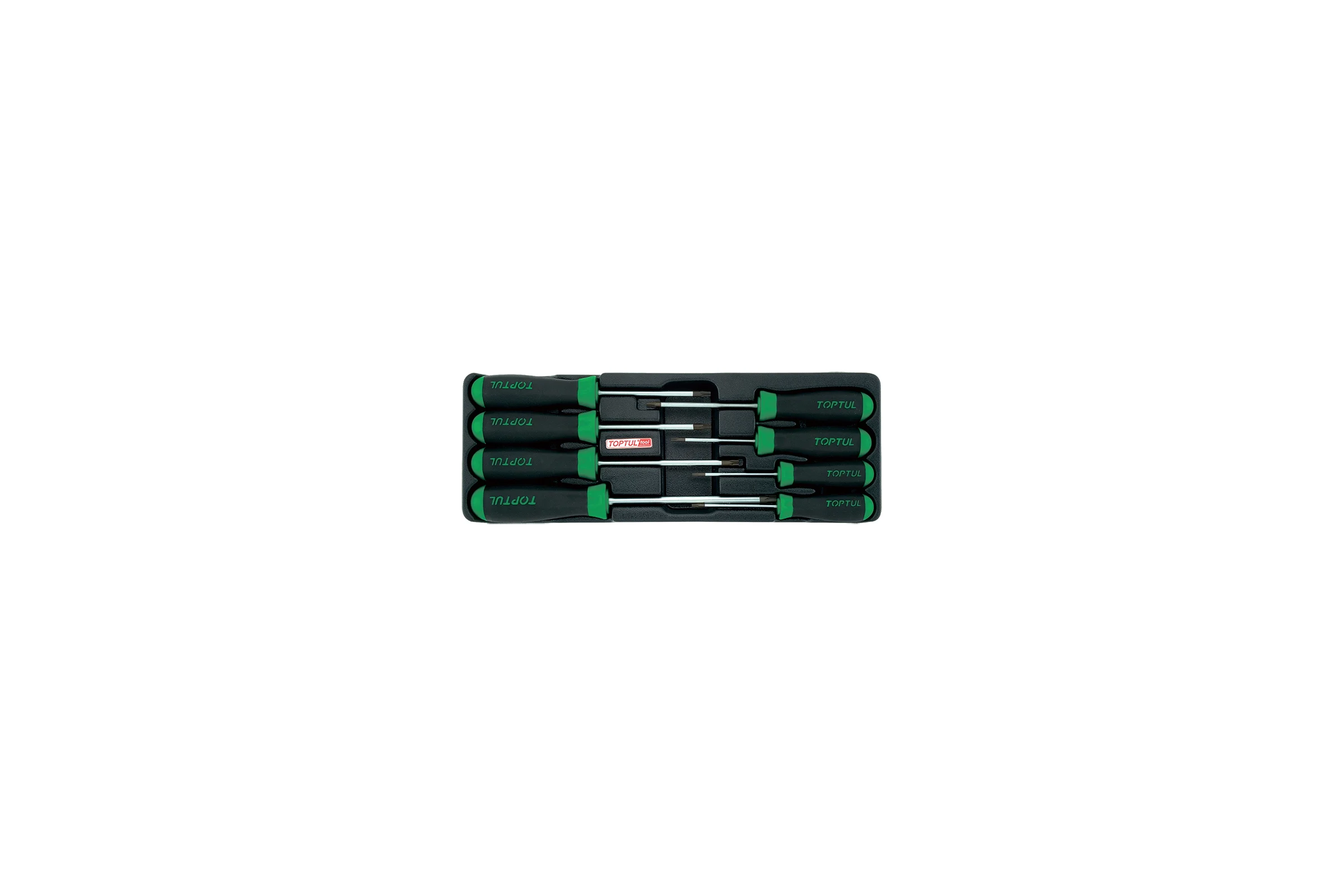 Набор отверток TOPTUL TORX T9-T40 с отверстием 8 предметов, в ложементе GAAT0807