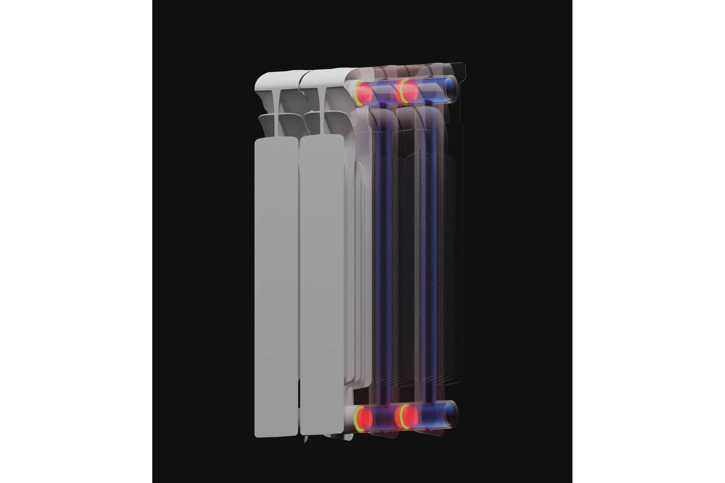 Биметаллический радиатор RIFAR ECOBUILD 500 12 секц. бок. R-EB-500-12