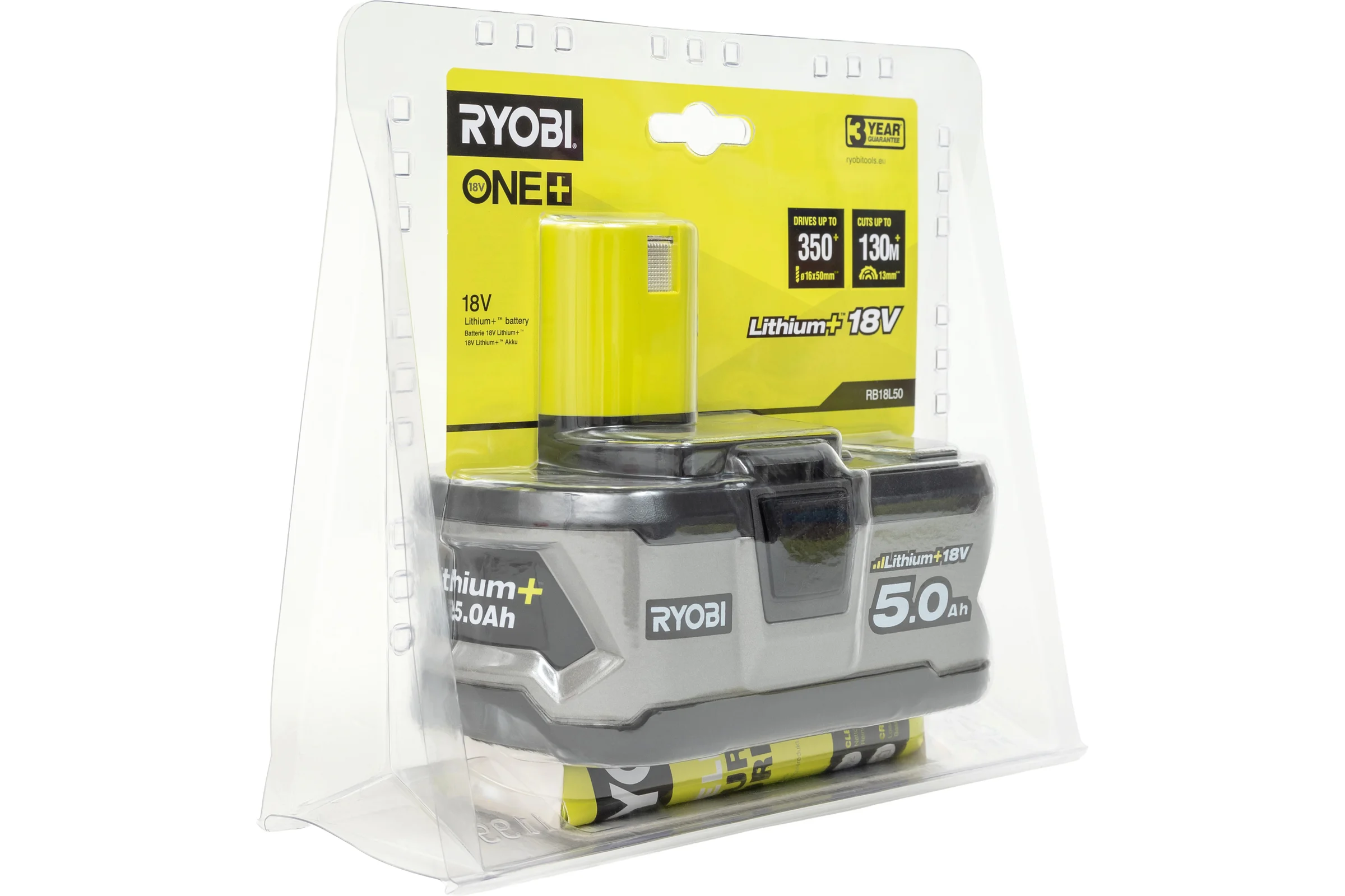 Аккумулятор Ryobi ONE+ RB18L50 5133002433 (18 В; 5 А*ч; Li-Ion)