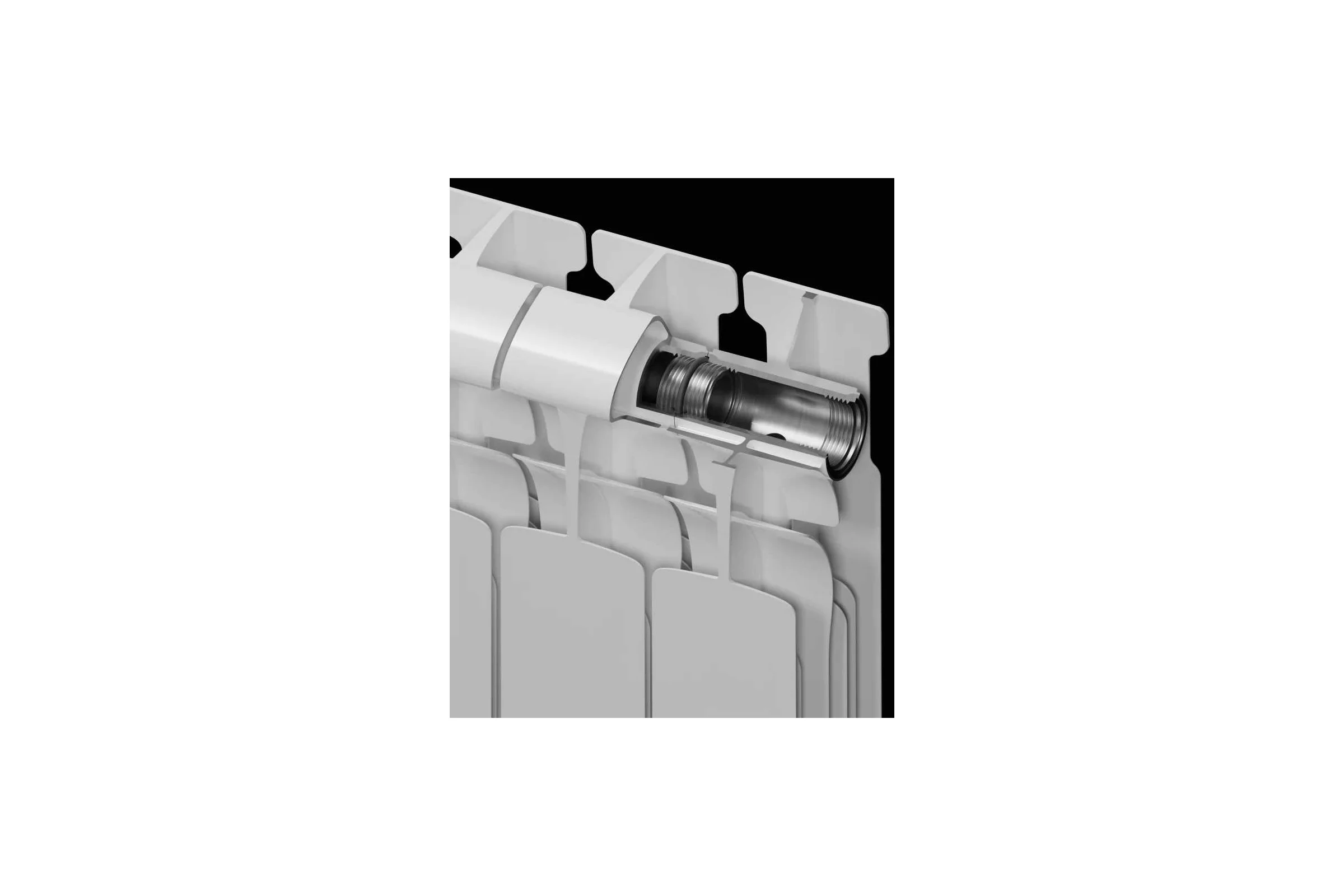 Биметаллический радиатор RIFAR ECOBUILD 300 12 секц. бок. R-EB-300-12