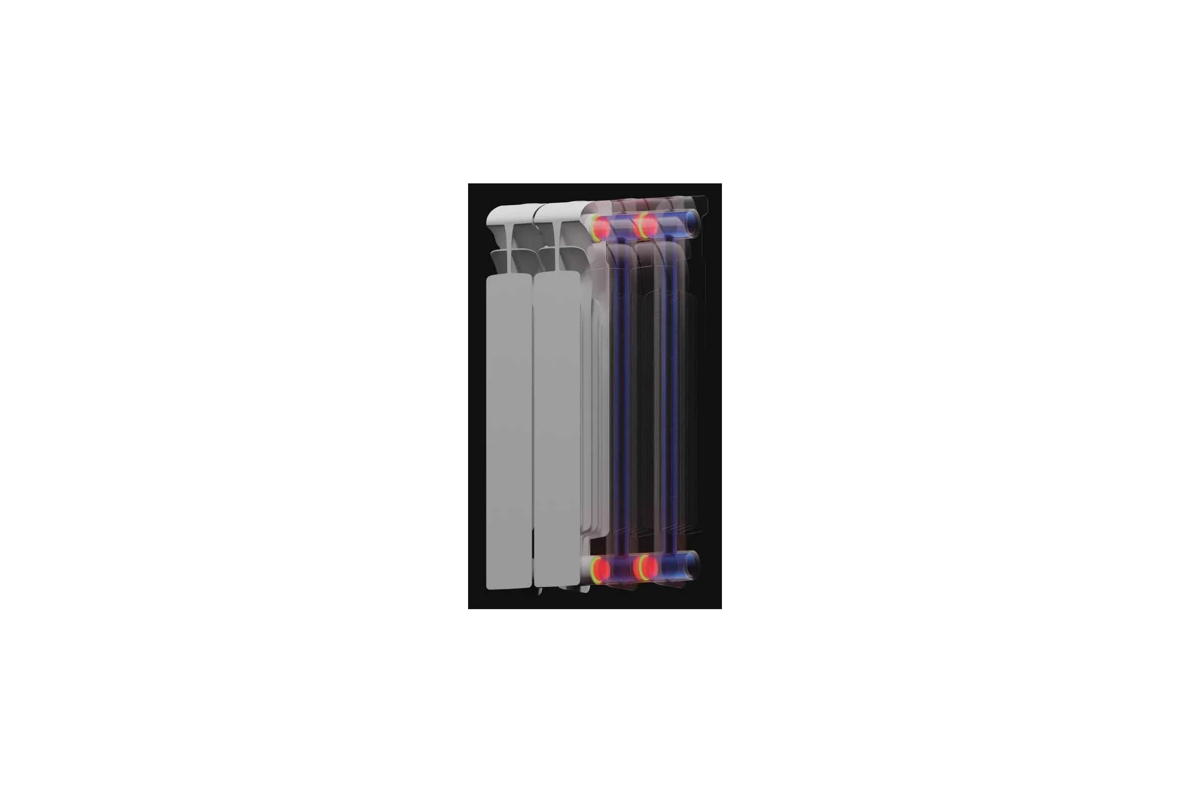 Биметаллический радиатор RIFAR ECOBUILD 300 12 секц. бок. R-EB-300-12