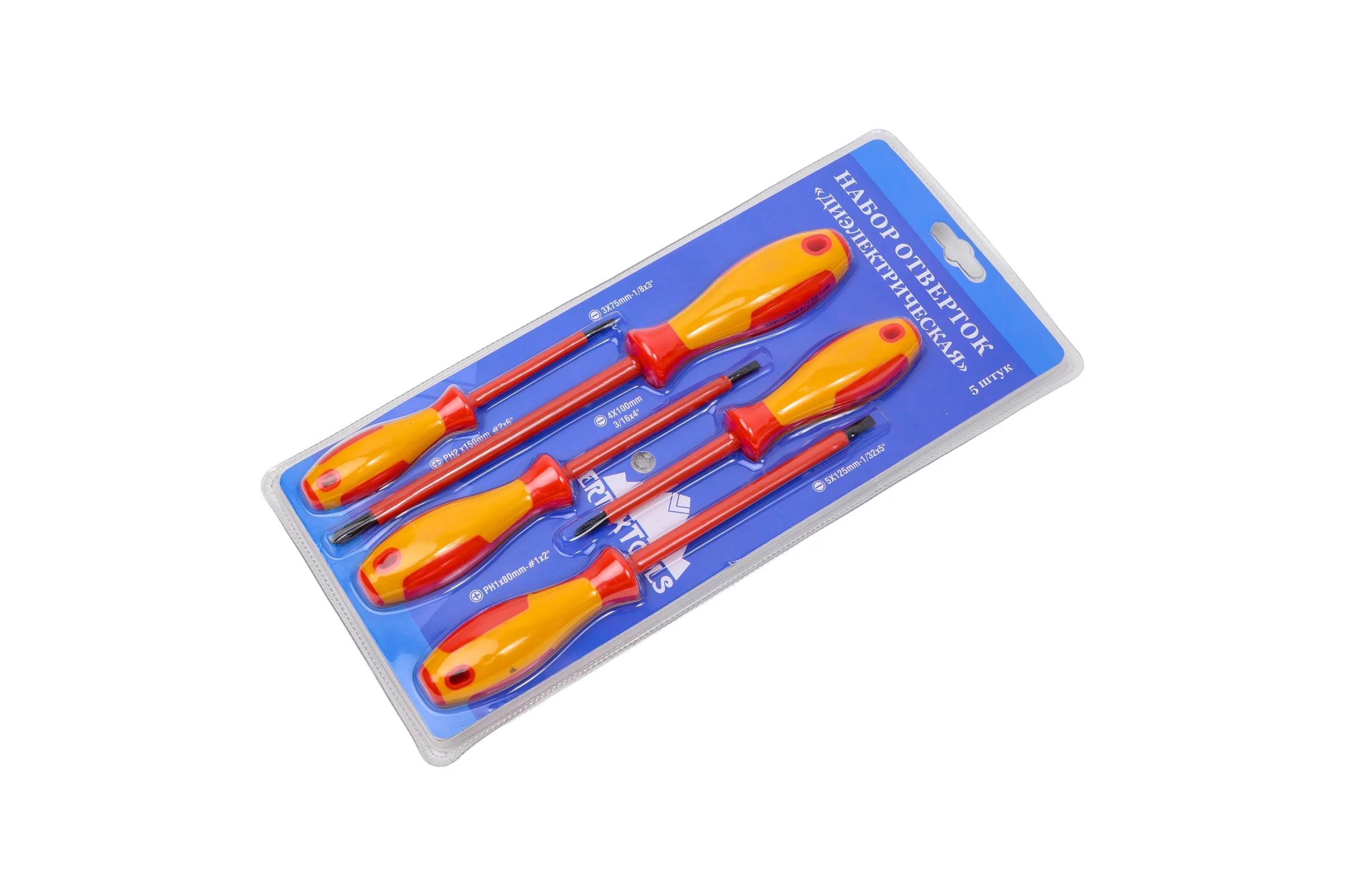 Набор отверток электрика vertextools 5 предметов 0033-02