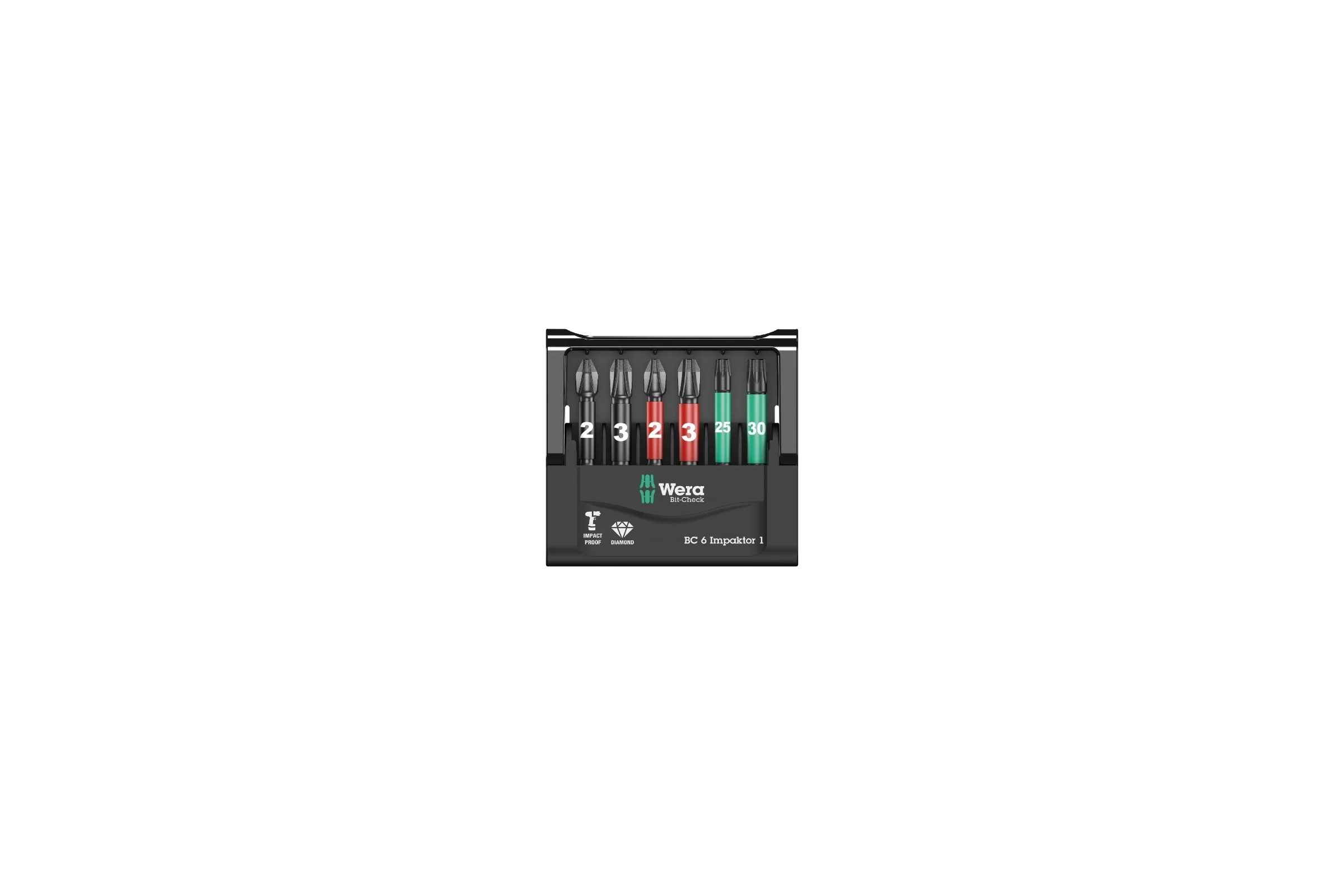 Набор насадок MINI-CHECK IMPAKTOR 6 шт WERA WE-073890