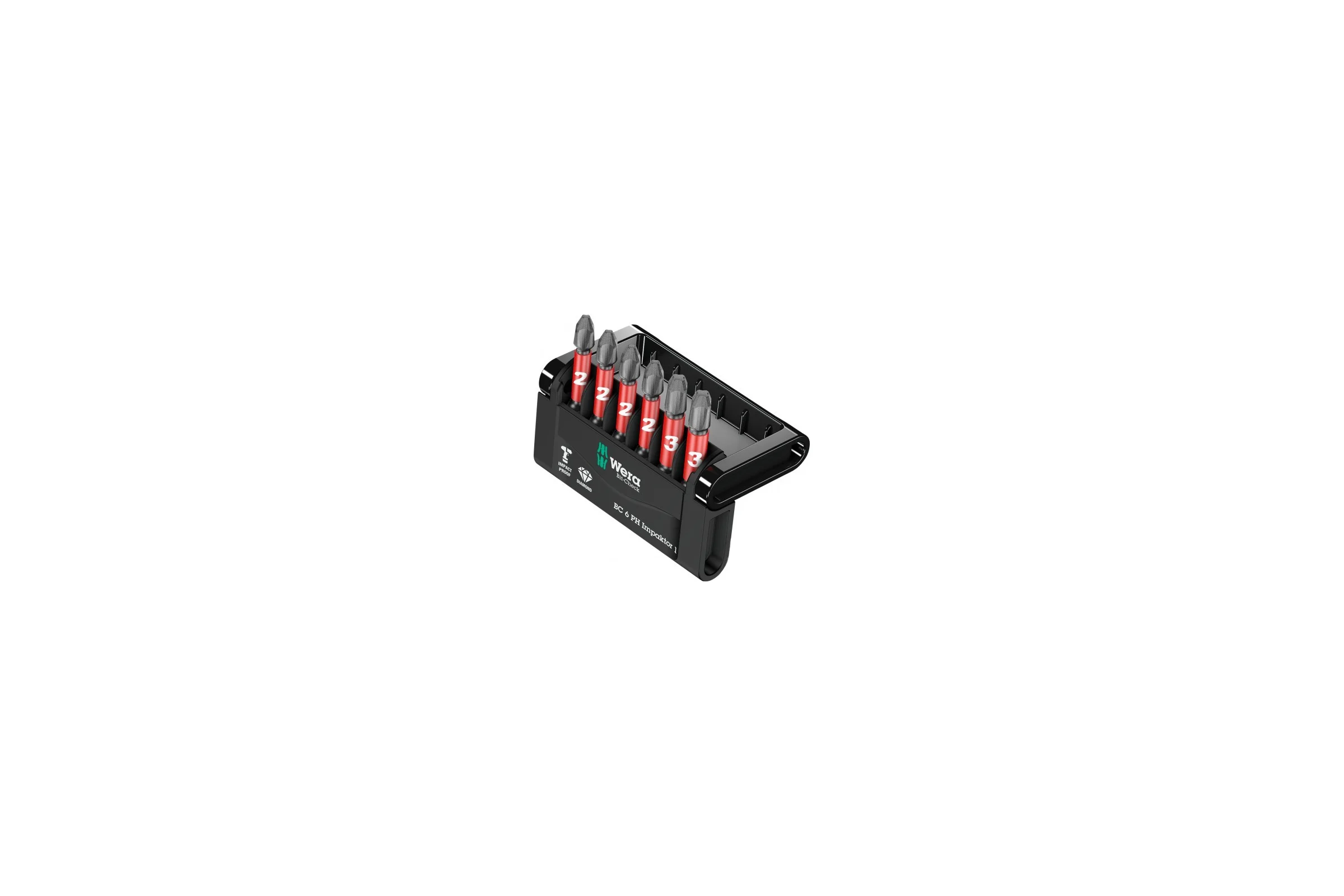 Набор бит Mini-Check Impaktor 851/4 IMP DC 4 шт x PH2, 2 шт x PH3, 50 мм WERA WE-057691