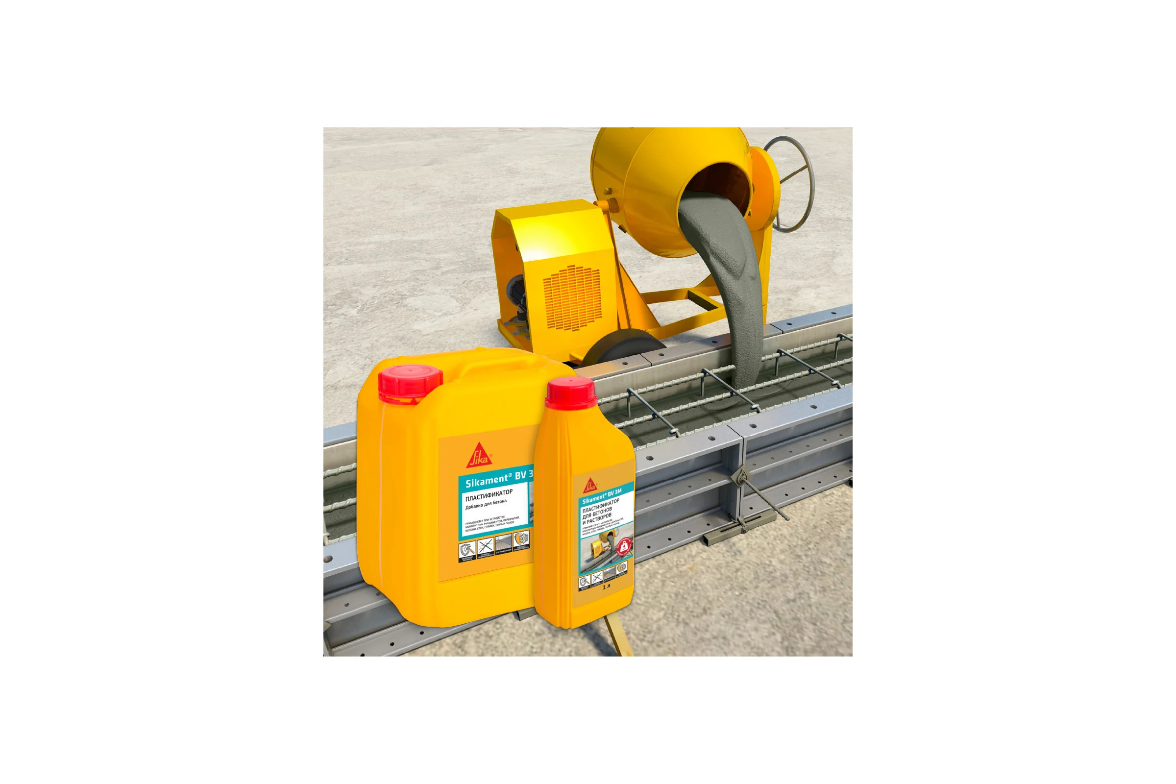 Пластификатор для бетонов и растворов SIKA Ment BV Канистра 3M 1л. 524064
