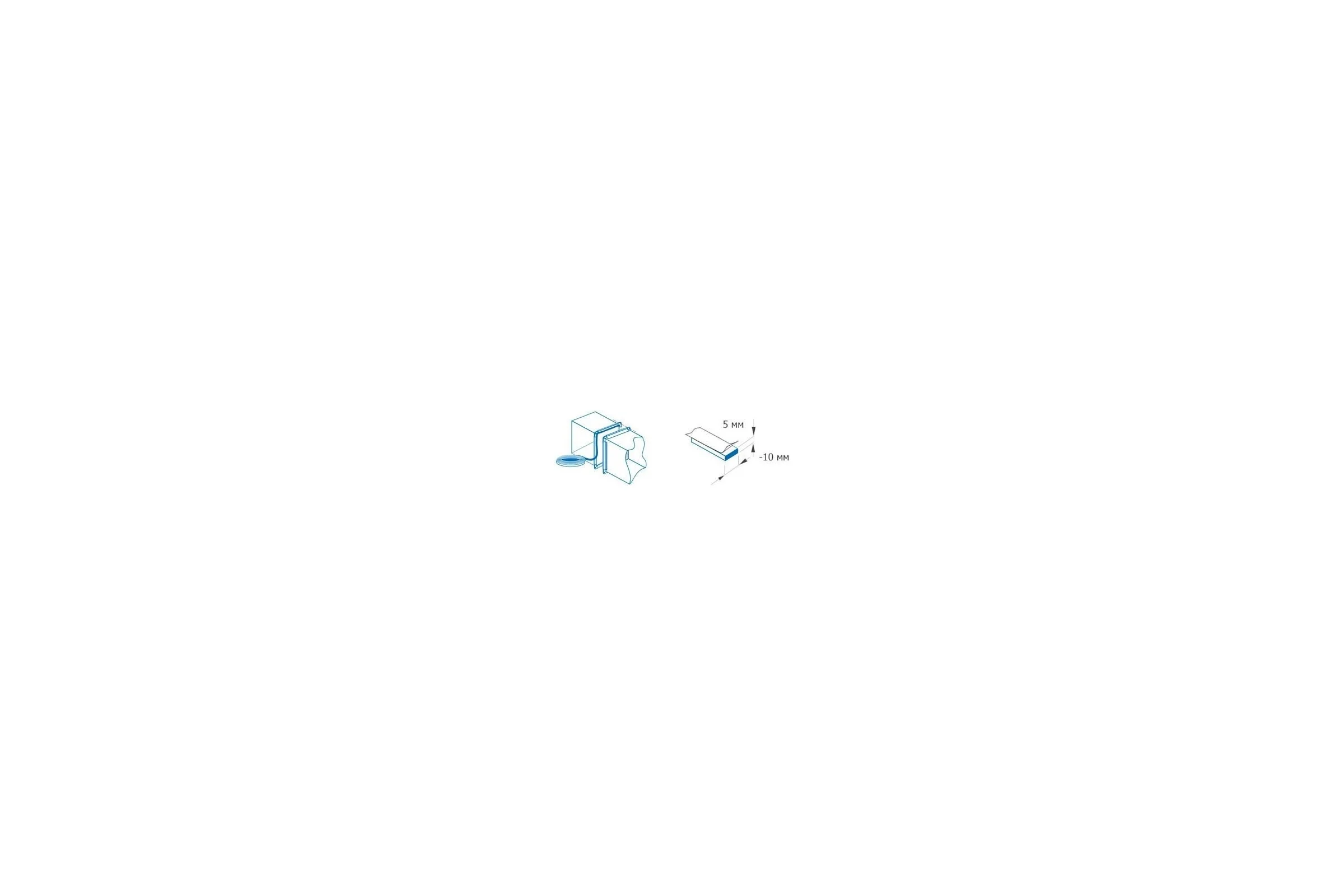 Межфланцевая уплотнительная лента STARFIX 5x10 мм, 10 м SM-63126-1