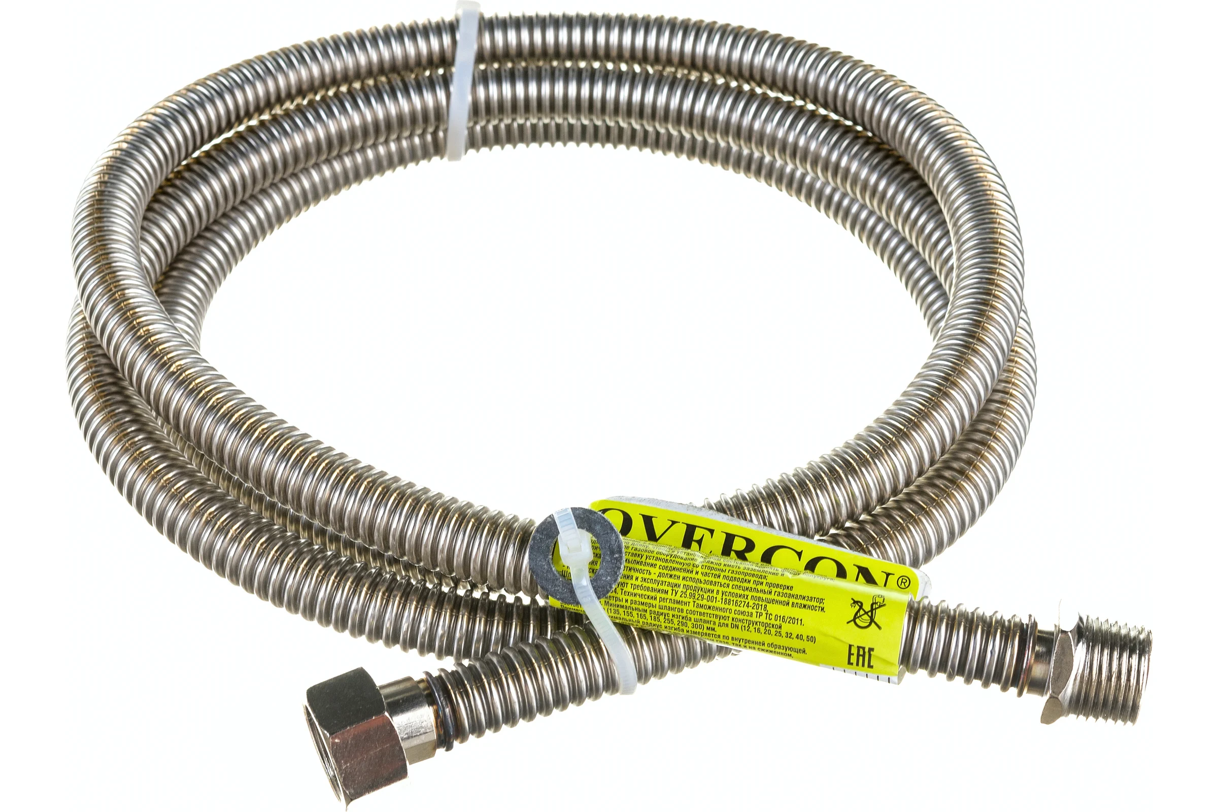Сильфонная подводка для газа Overcon 1/2", 200 см, в/н ИС.100692 00000000481